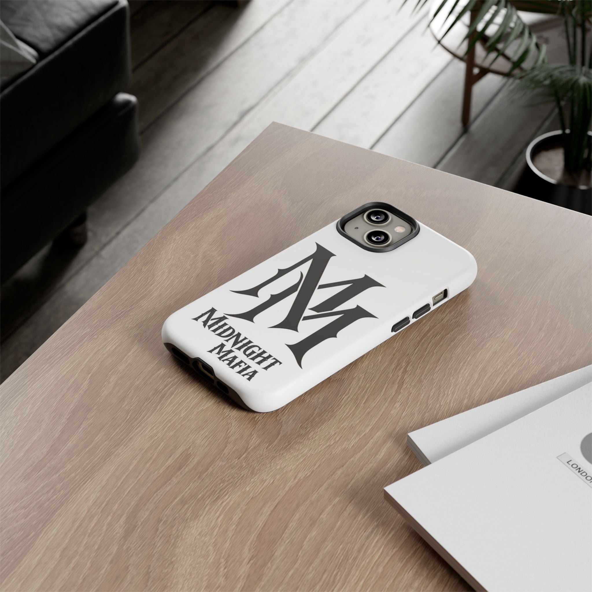 Midnight Mafia Phone Case — "MM" Monogram Protective iPhone Cover