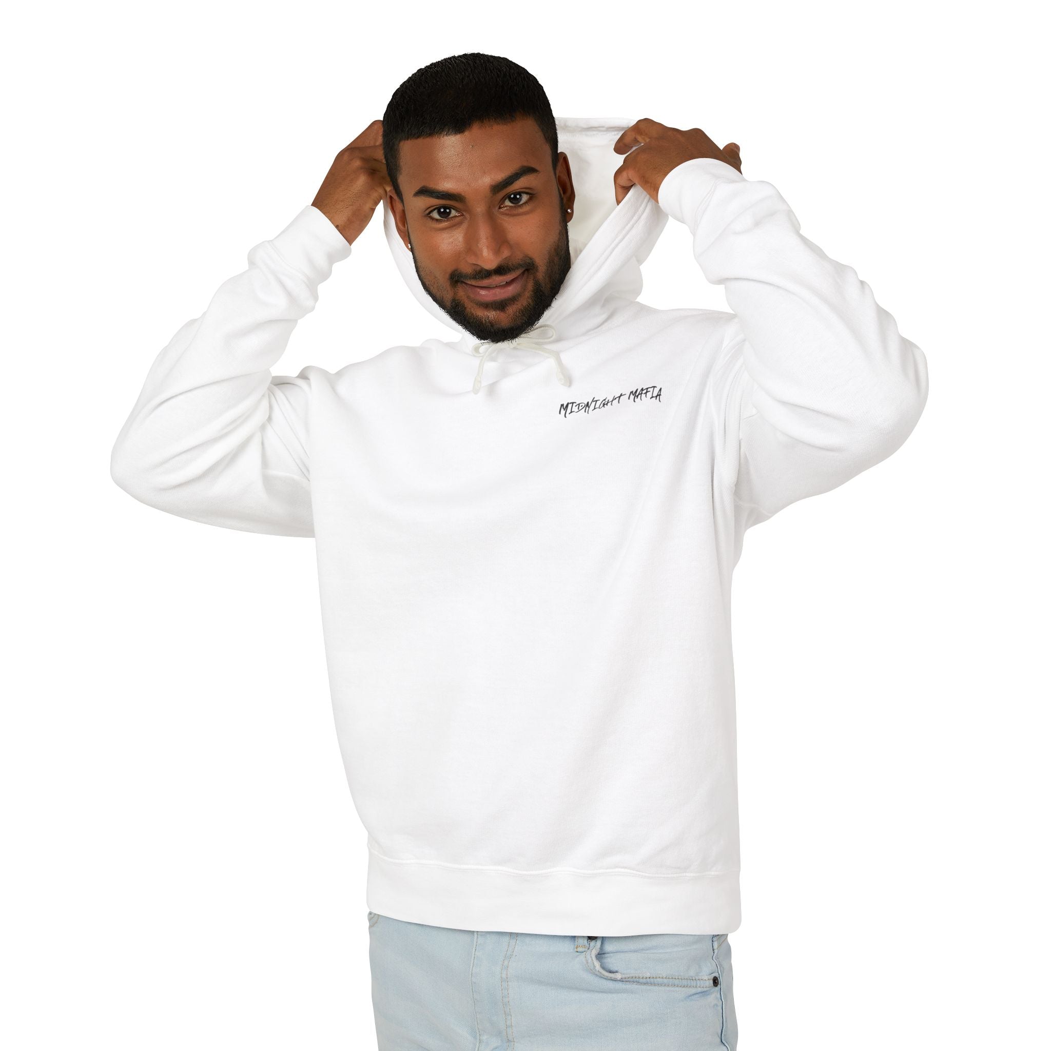 Midnight Mafia Hoodie — Vintage Piston Logo Lightweight Hooded Sweatshirt