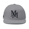 Stylish Flat Bill Cap with Embroidered "MM"Design - Midnight Mafia
