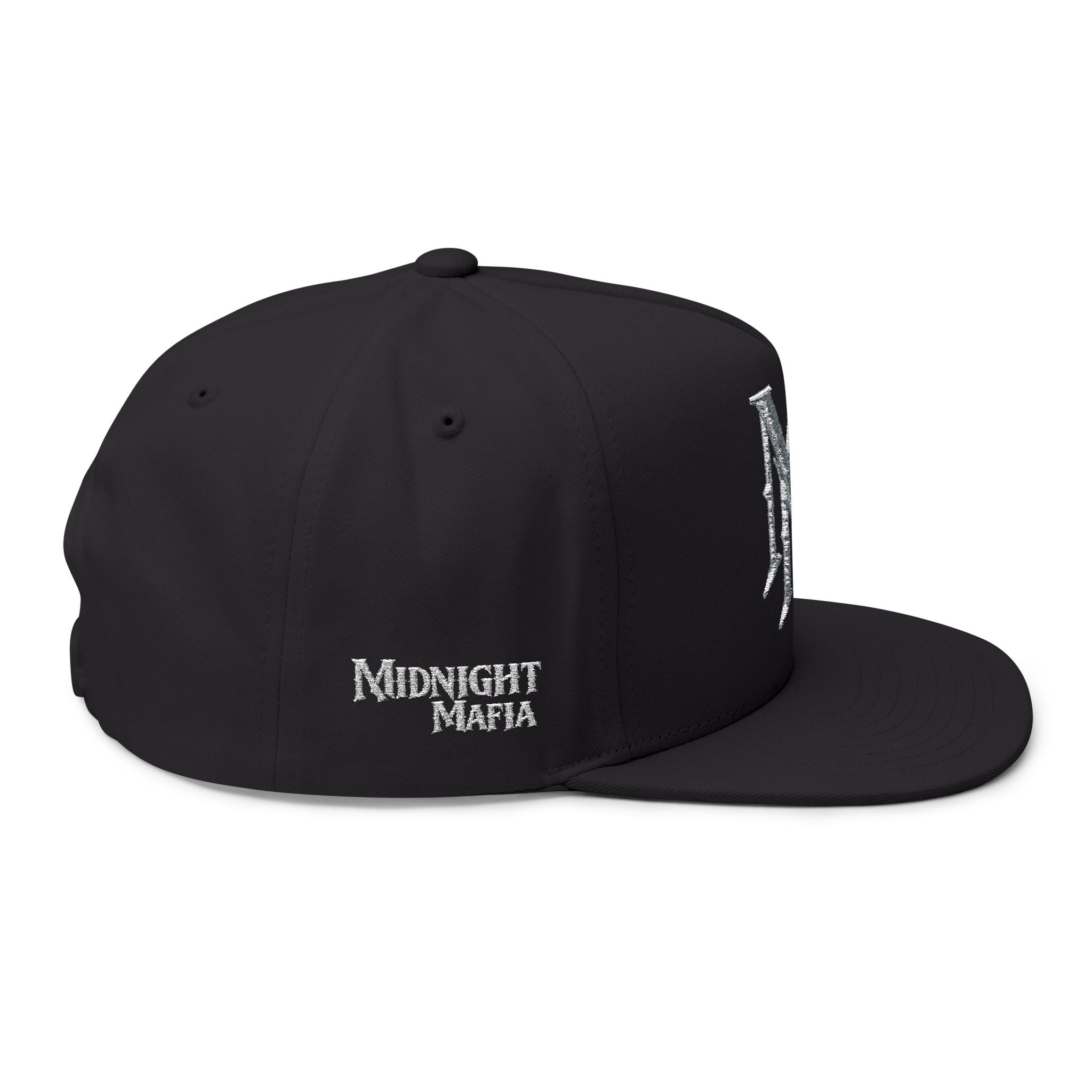 Midnight Mafia "MM" — Classic White Snapback Hat