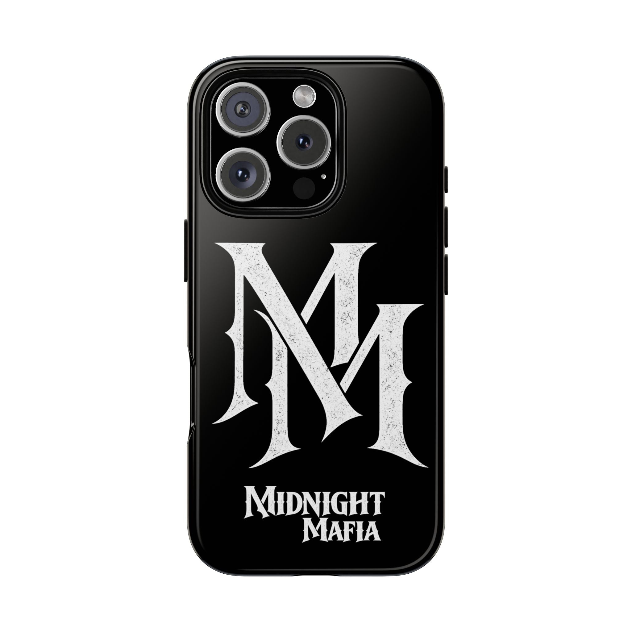 Midnight Mafia Phone Case - Black Protective iPhone Cover with MM Logo