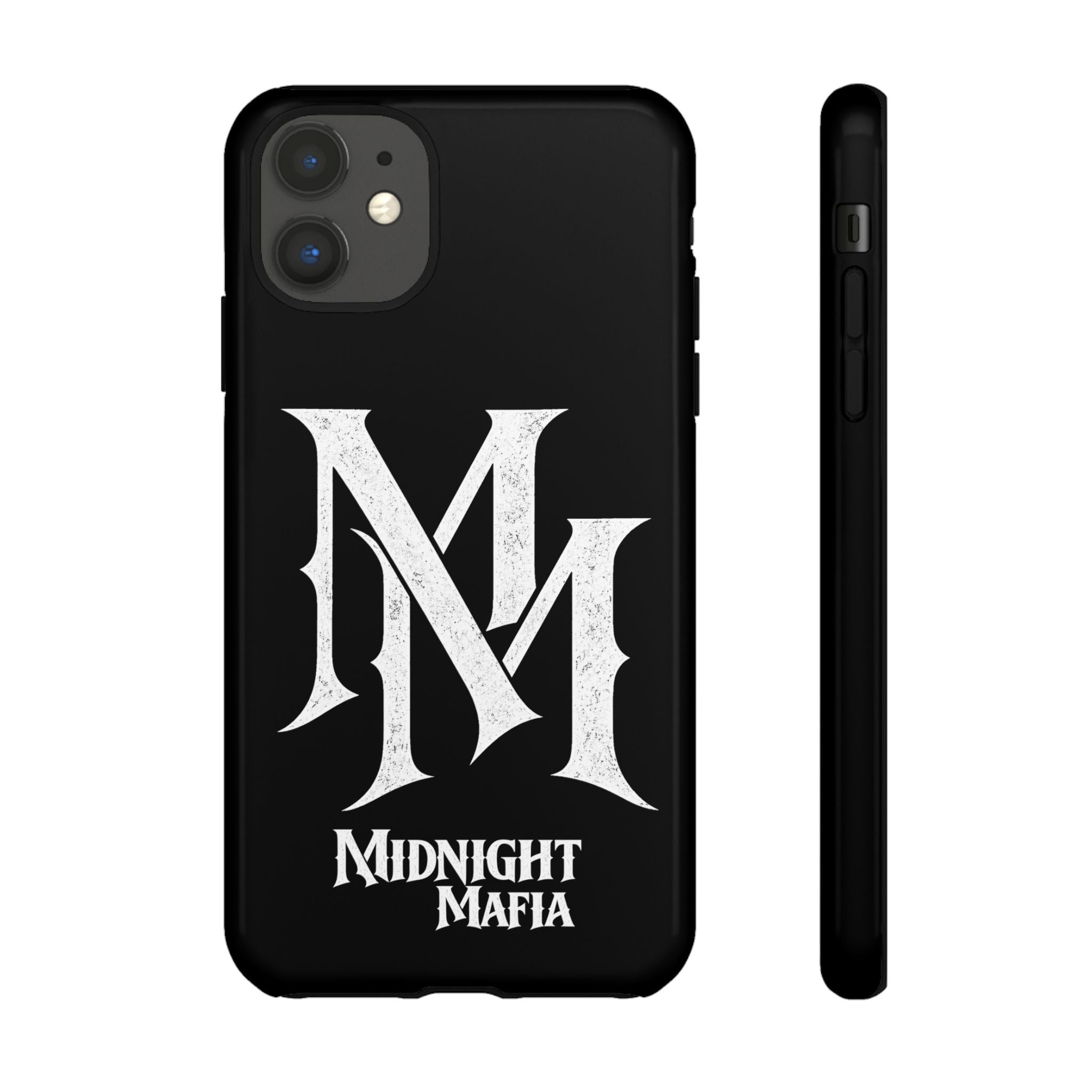 Midnight Mafia Phone Case - Black Protective iPhone Cover with MM Logo