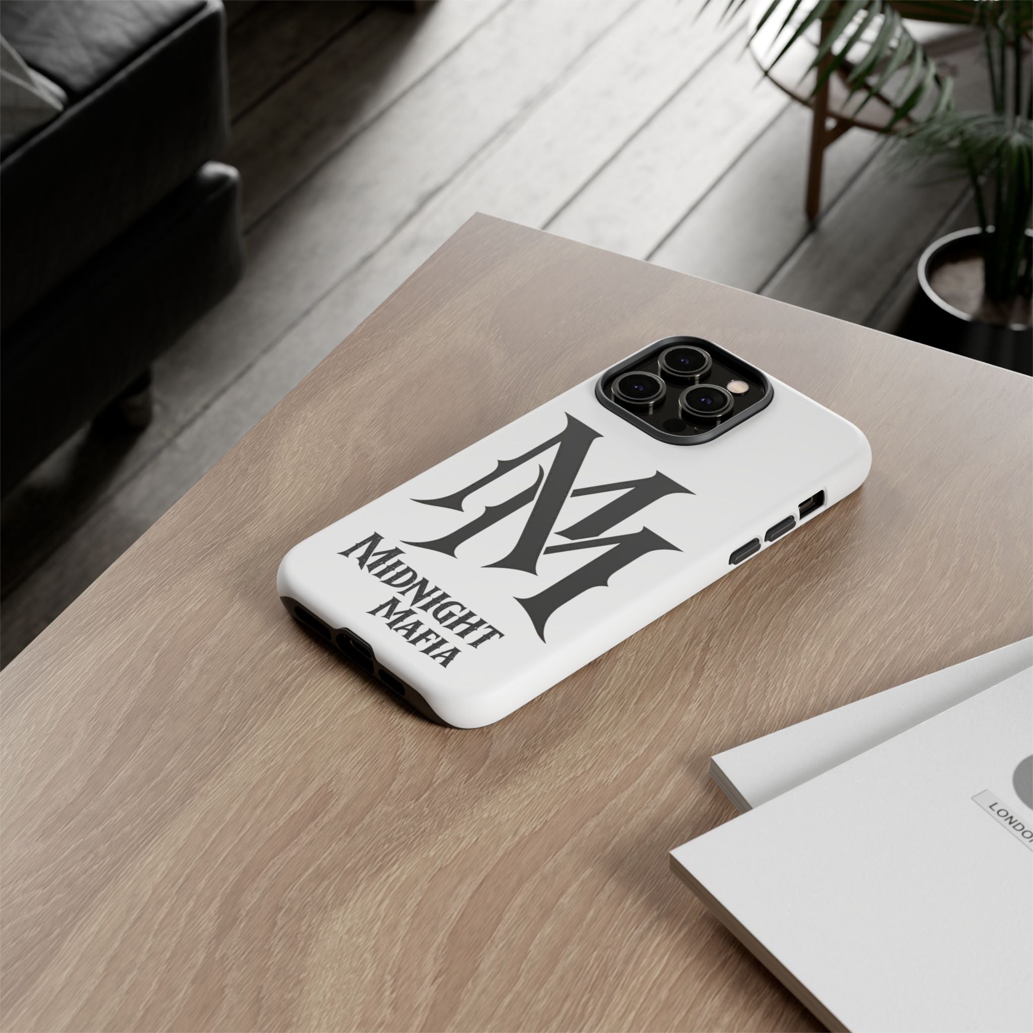 Midnight Mafia Phone Case — "MM" Monogram Protective iPhone Cover