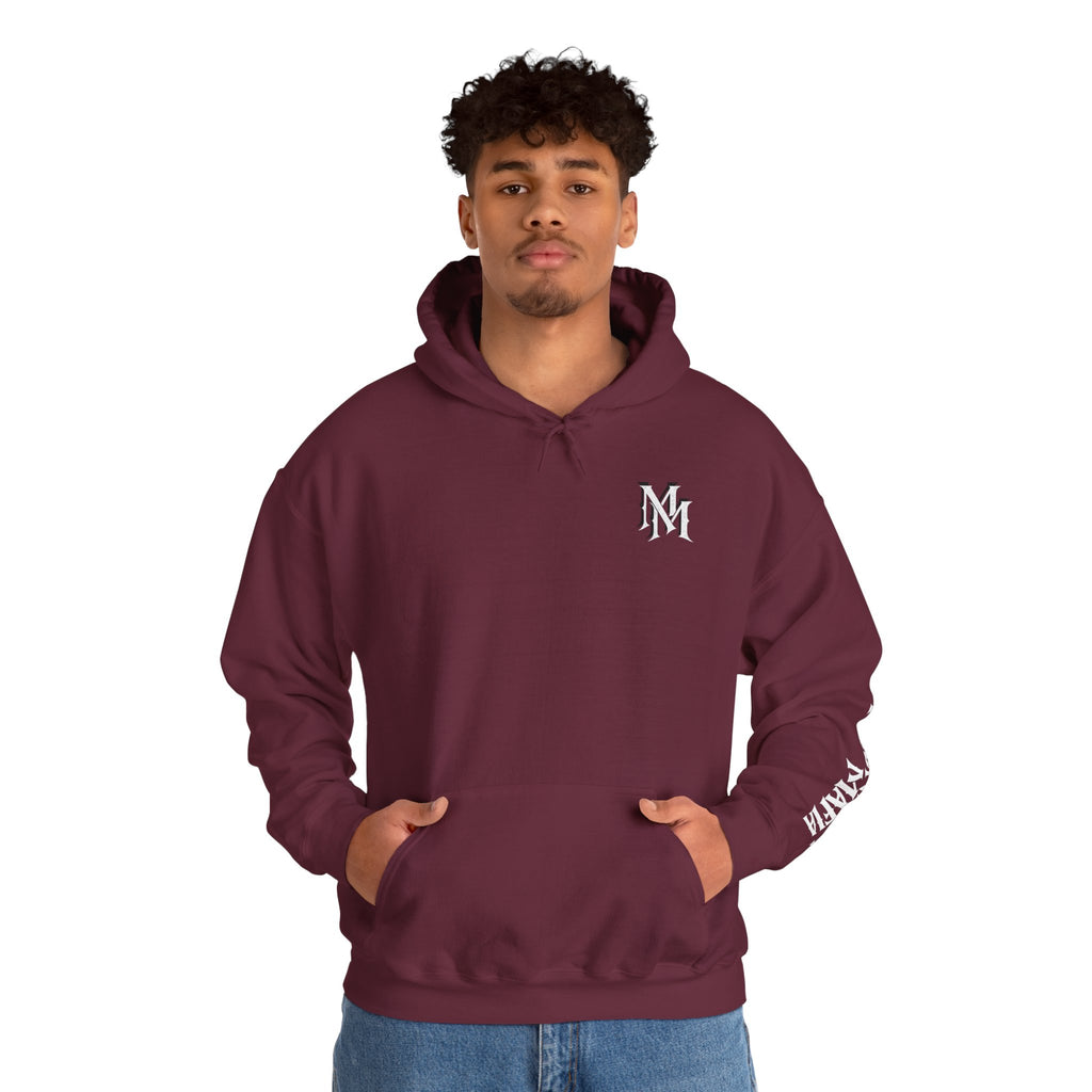 Hoodie — Monogram Midnight Mafia “MM” Logo Pullover W/Midnight Mafia Sleeve