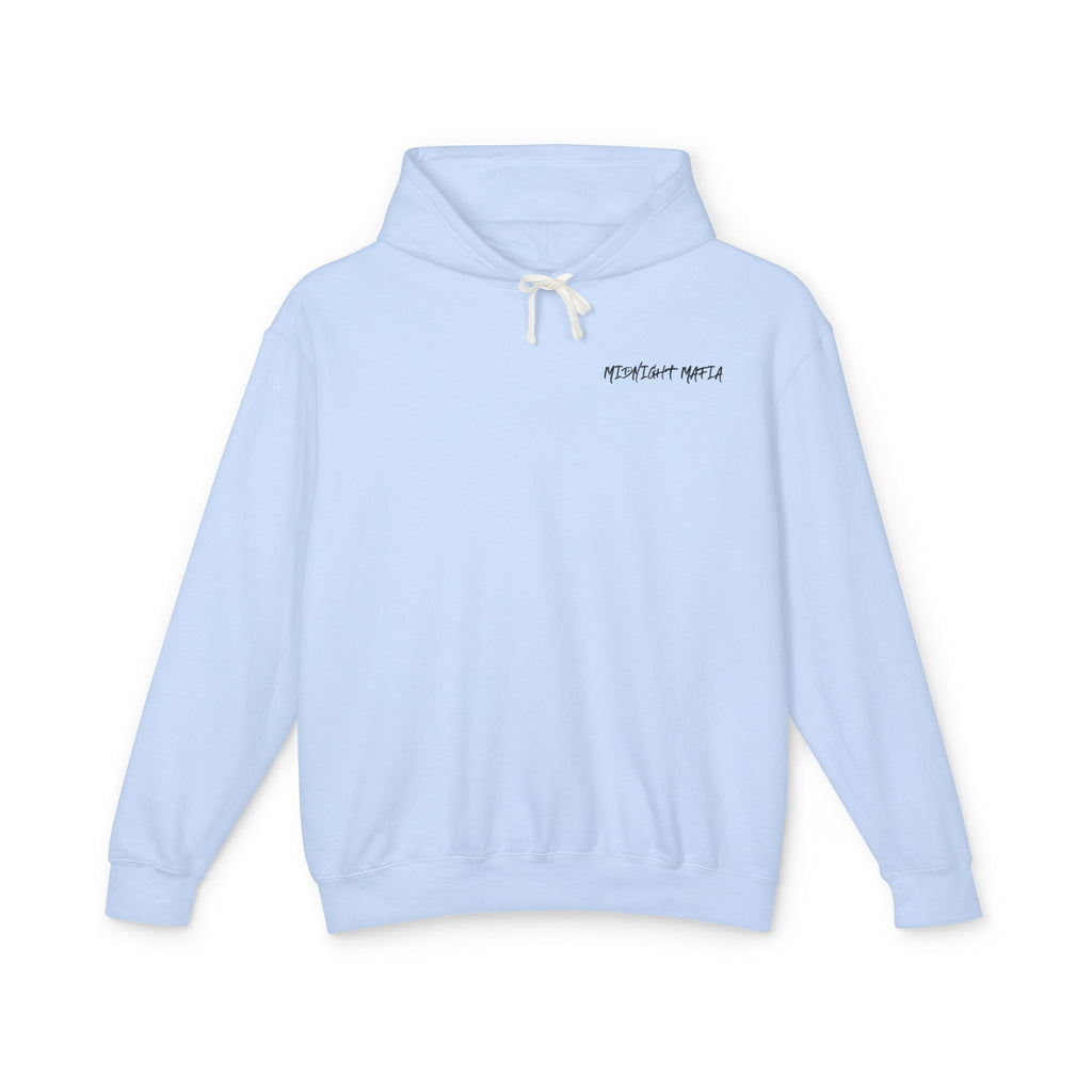Midnight Mafia Hoodie — Vintage Piston Logo Lightweight Hooded Sweatshirt