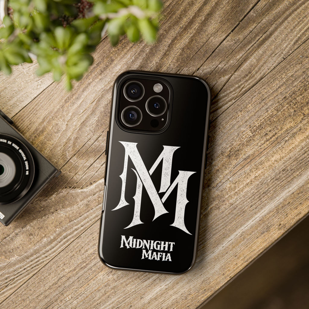 Midnight Mafia Phone Case - Black Protective iPhone Cover with MM Logo