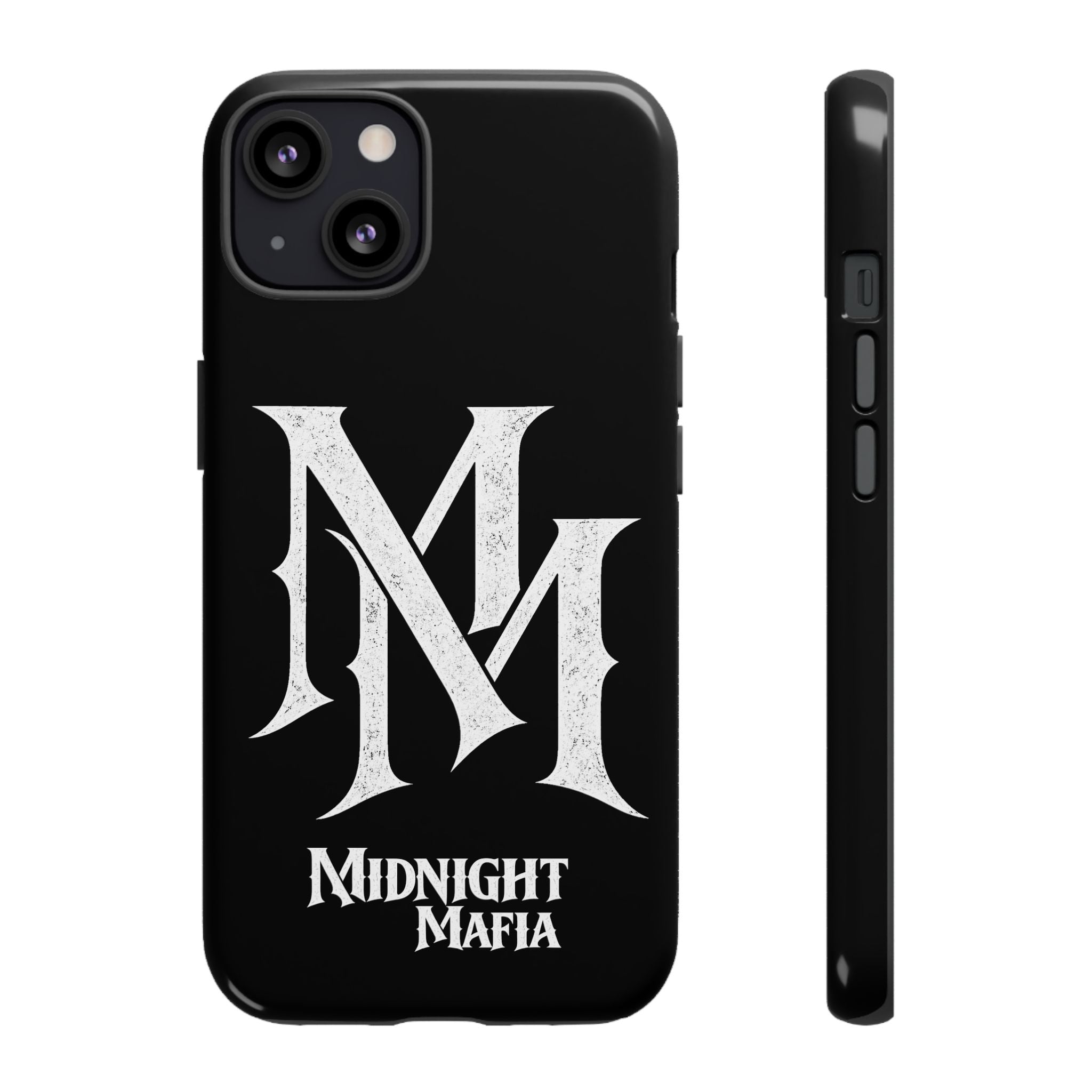 Midnight Mafia Phone Case - Black Protective iPhone Cover with MM Logo