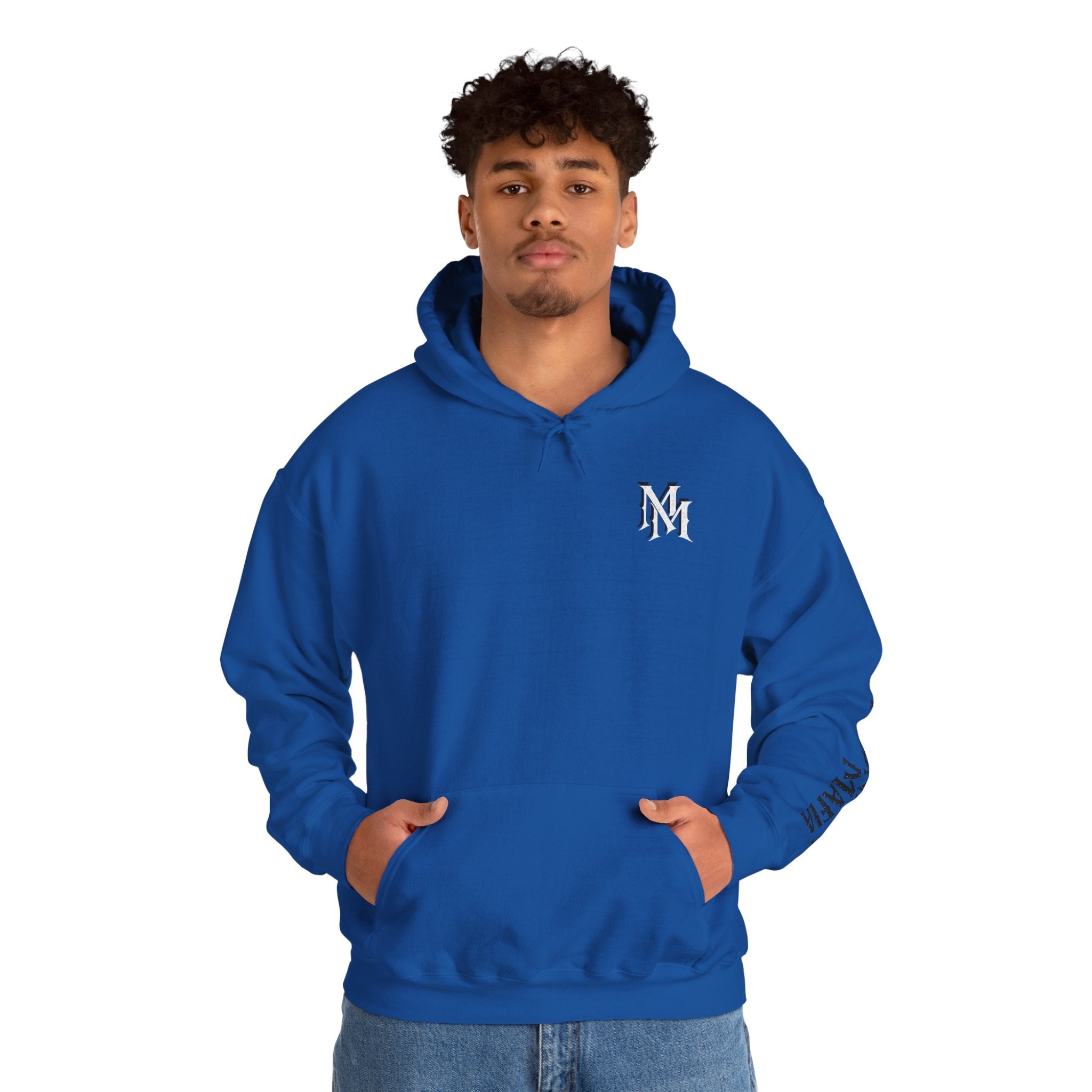 Hoodie — Monogram Midnight Mafia “MM” Logo Pullover W/Midnight Mafia Sleeve