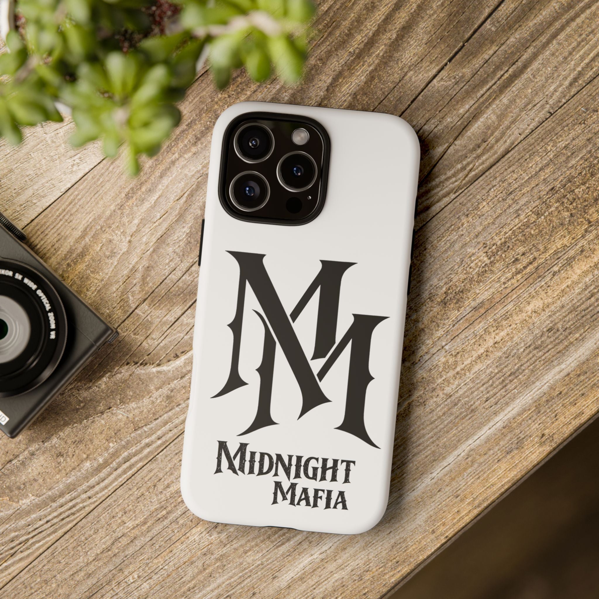Midnight Mafia Phone Case — "MM" Monogram Protective iPhone Cover