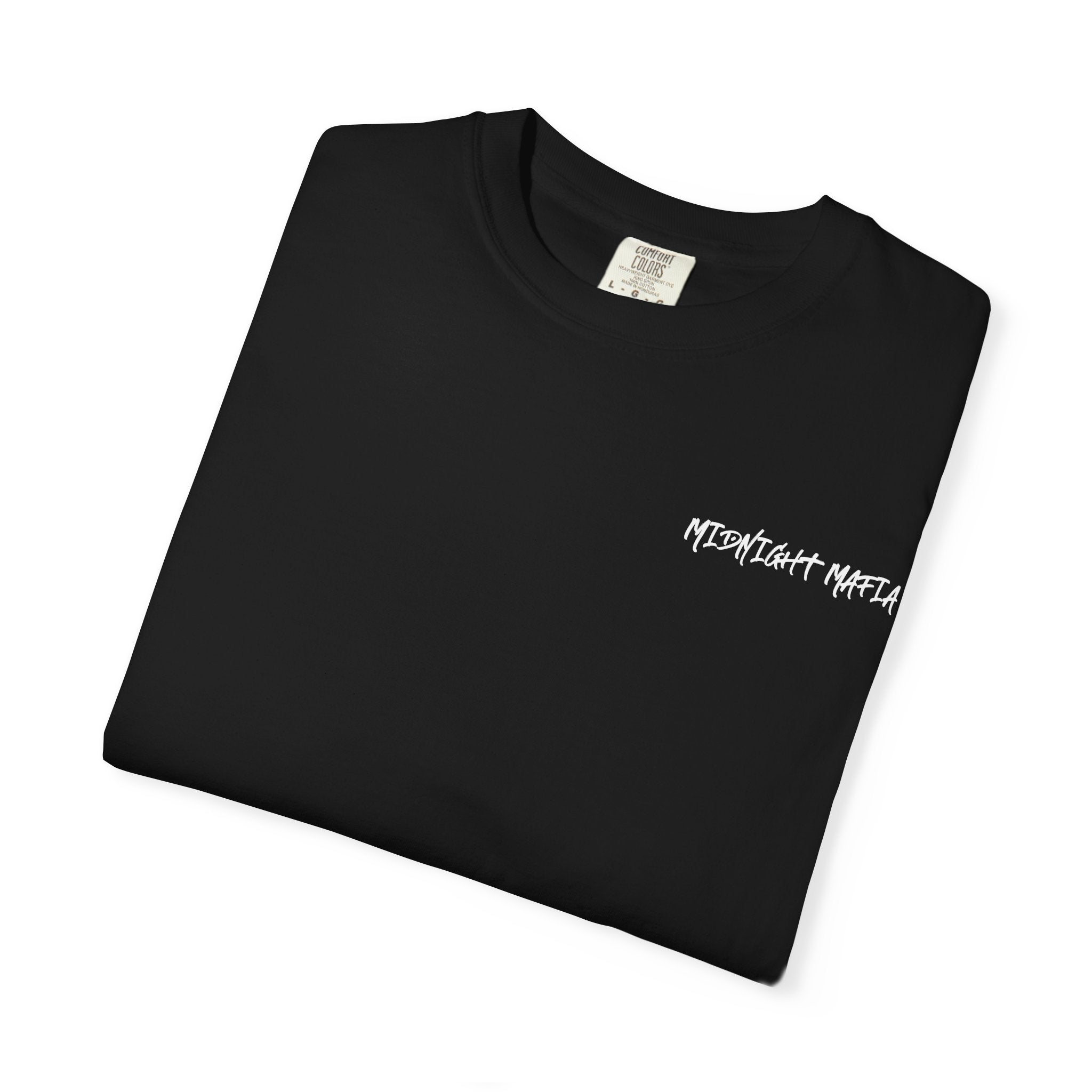 Midnight Mafia Graphic T-Shirt — Vintage Hat & Pistons Design