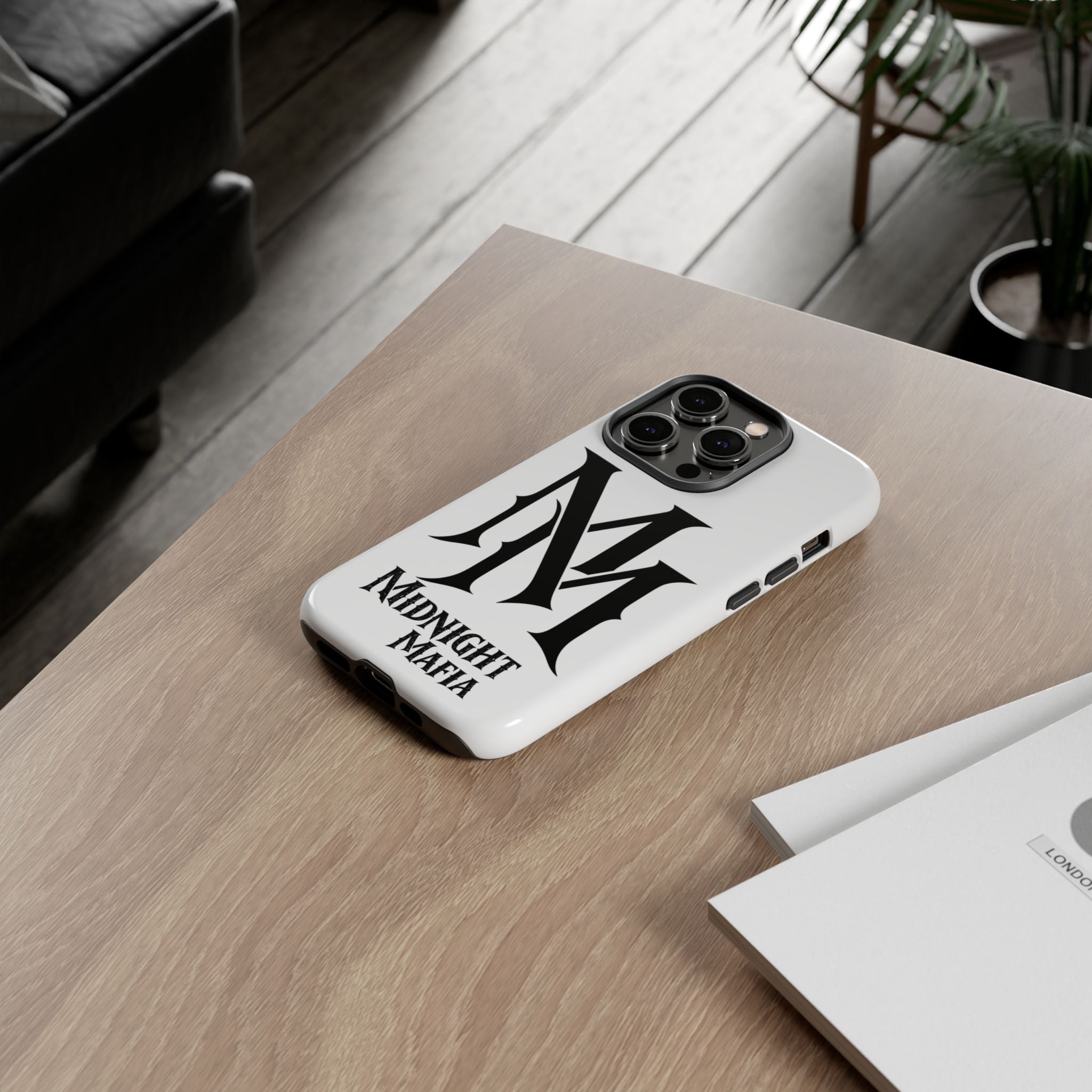 Midnight Mafia Phone Case — "MM" Monogram Protective iPhone Cover