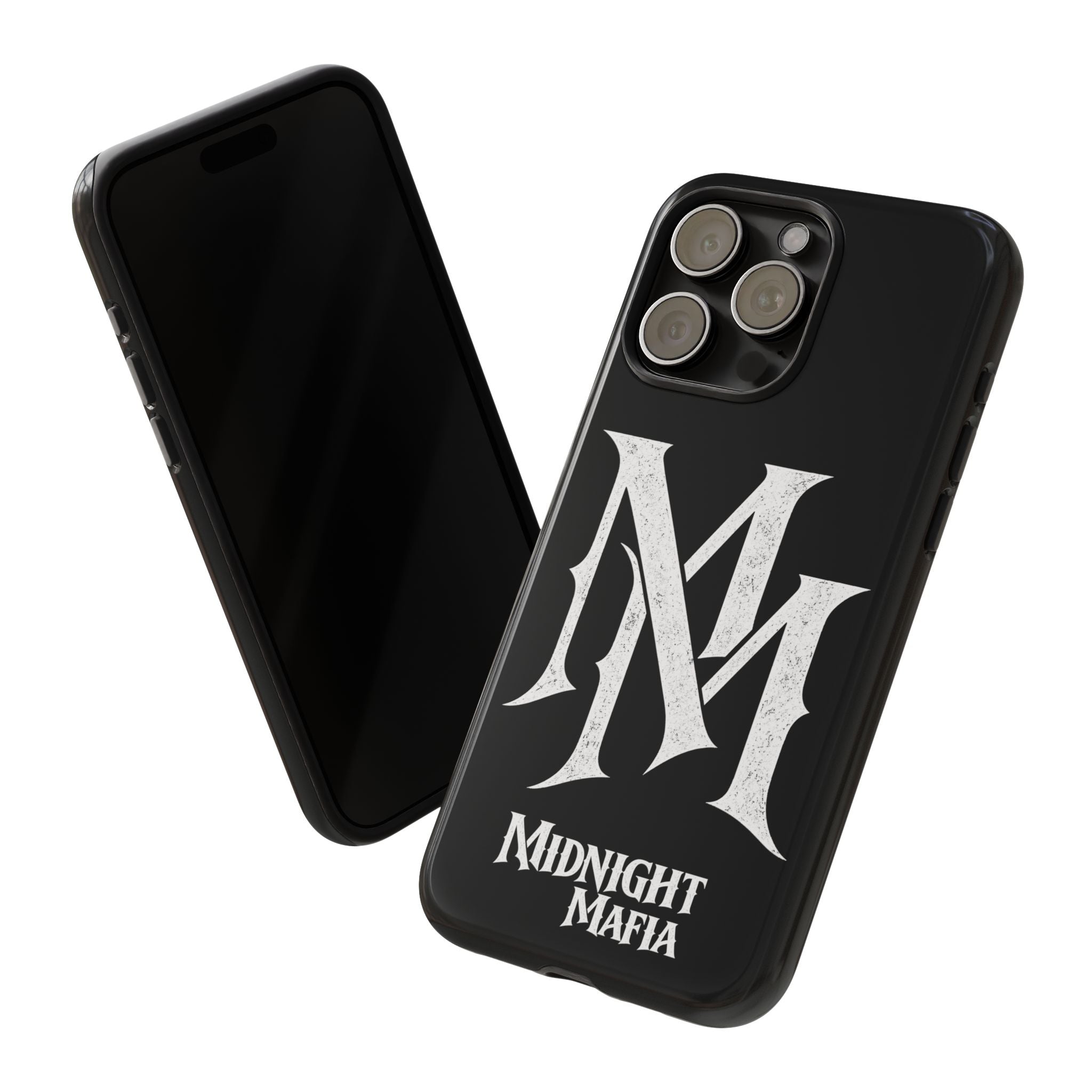 Midnight Mafia Phone Case - Black Protective iPhone Cover with MM Logo