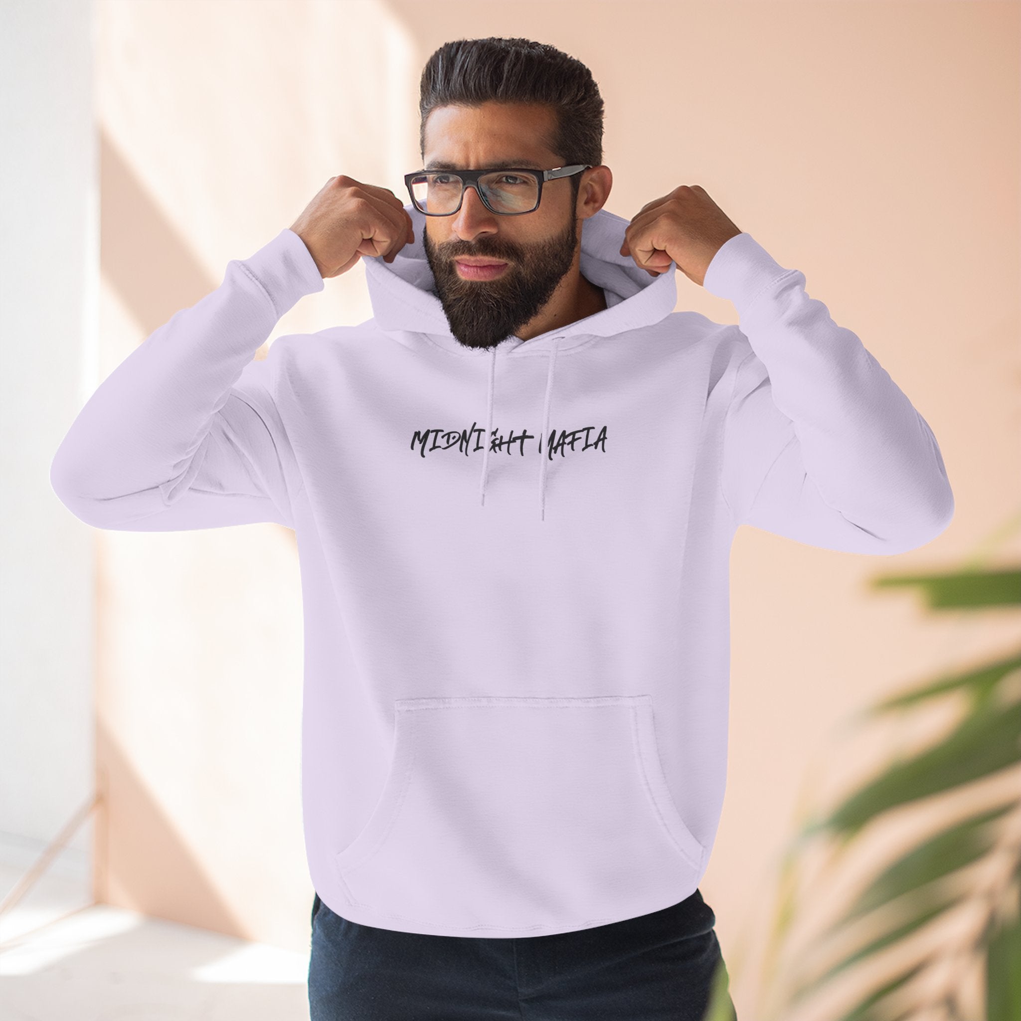 Midnight Mafia Hoodie — Vintage Piston & Fedora Streetwear Pullover