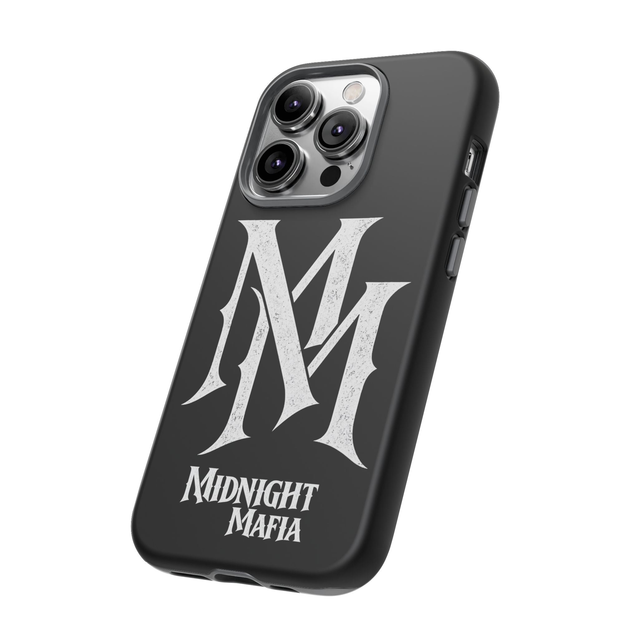 Midnight Mafia Phone Case - Black Protective iPhone Cover with MM Logo