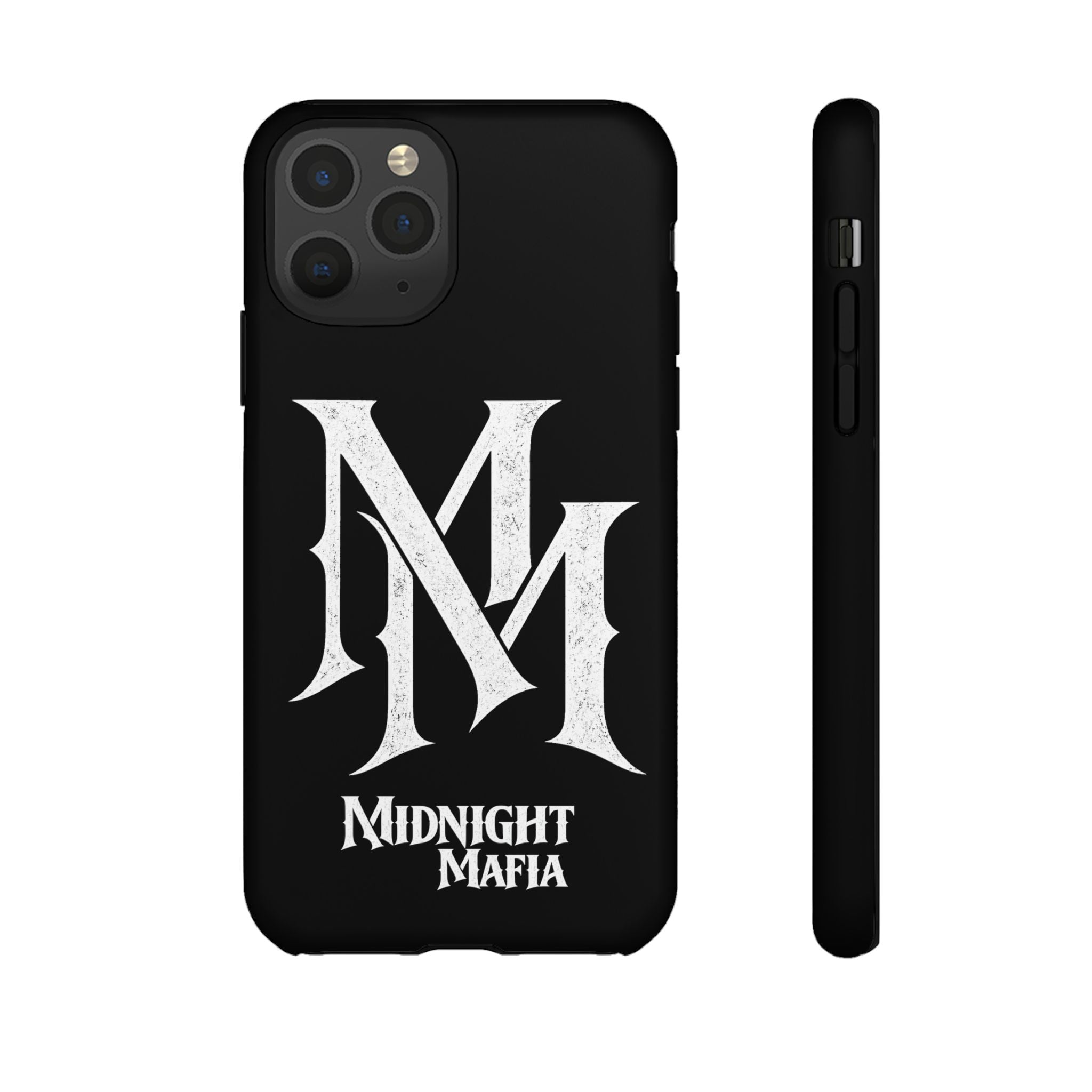 Midnight Mafia Phone Case - Black Protective iPhone Cover with MM Logo