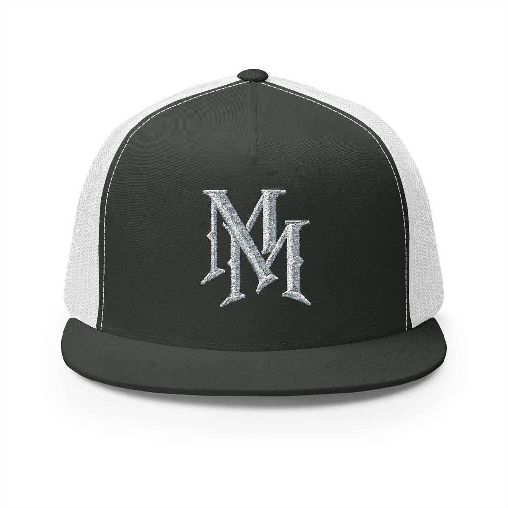 Embroidered "MM" Monogram Trucker Cap