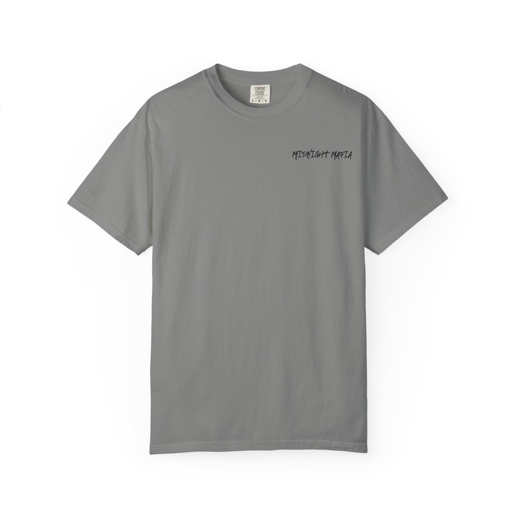 Midnight Mafia Graphic T-Shirt — Vintage Hat & Pistons Design
