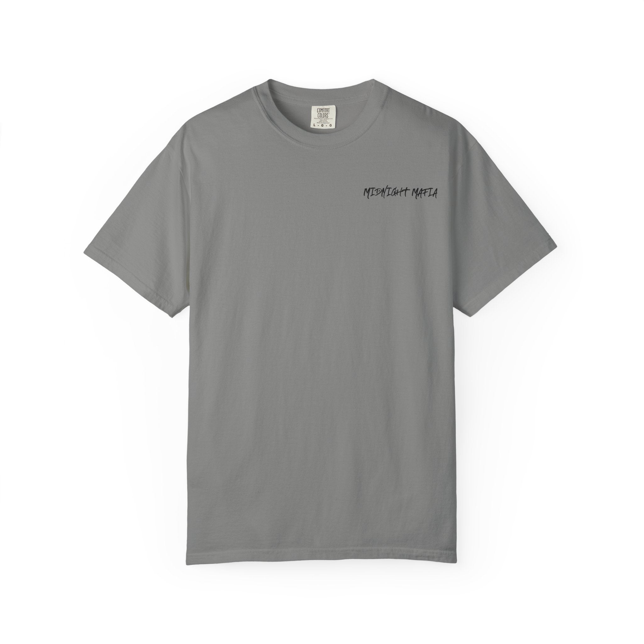 Midnight Mafia Graphic T-Shirt — Vintage Hat & Pistons Design