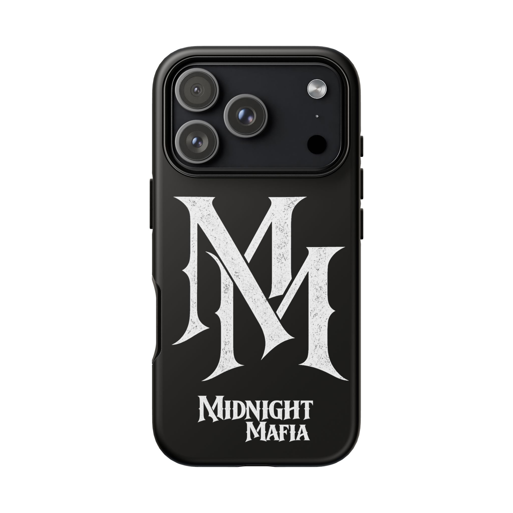 Midnight Mafia Phone Case - Black Protective iPhone Cover with MM Logo