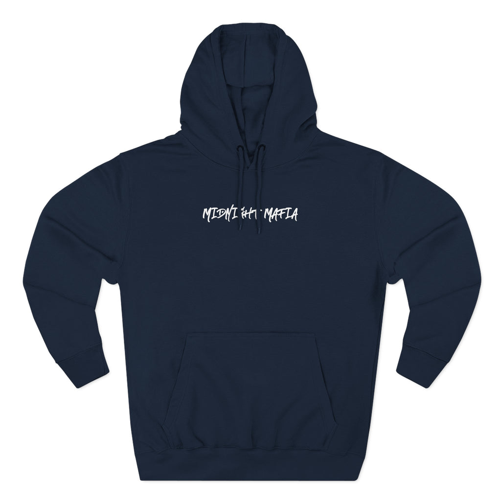 Midnight Mafia Hoodie — Vintage Piston & Fedora Streetwear Pullover