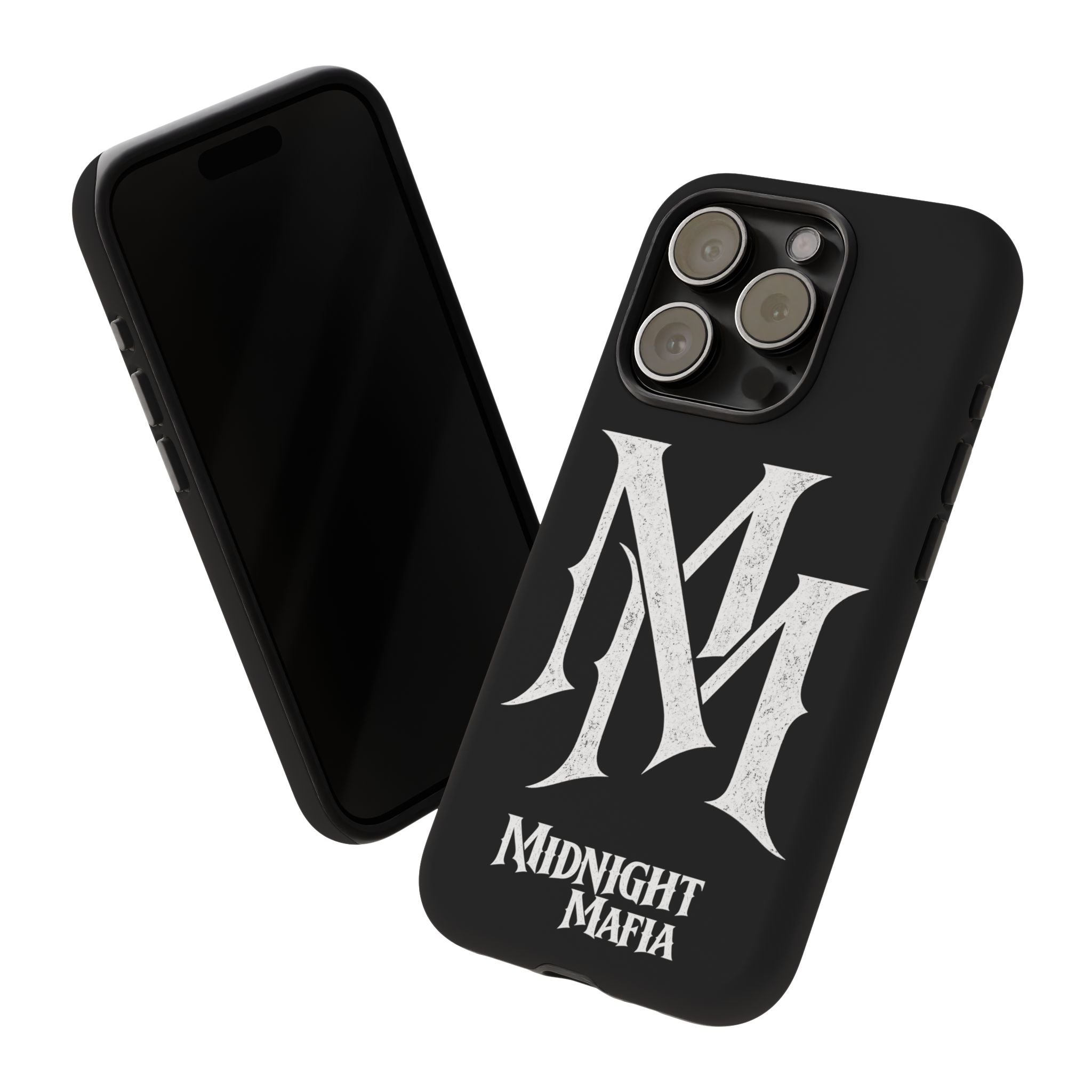 Midnight Mafia Phone Case - Black Protective iPhone Cover with MM Logo