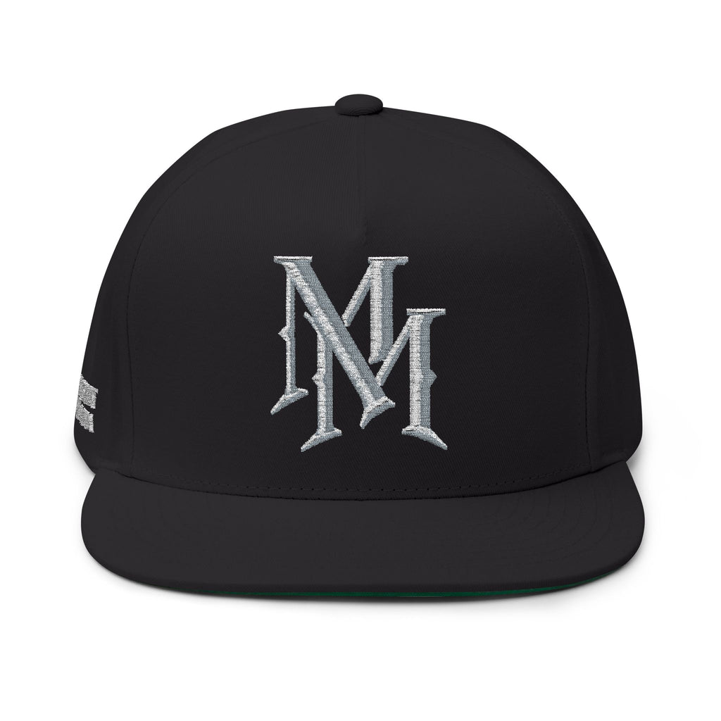 Midnight Mafia "MM" — Classic White Snapback Hat
