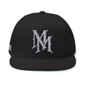 Midnight Mafia "MM" — Classic White Snapback Hat