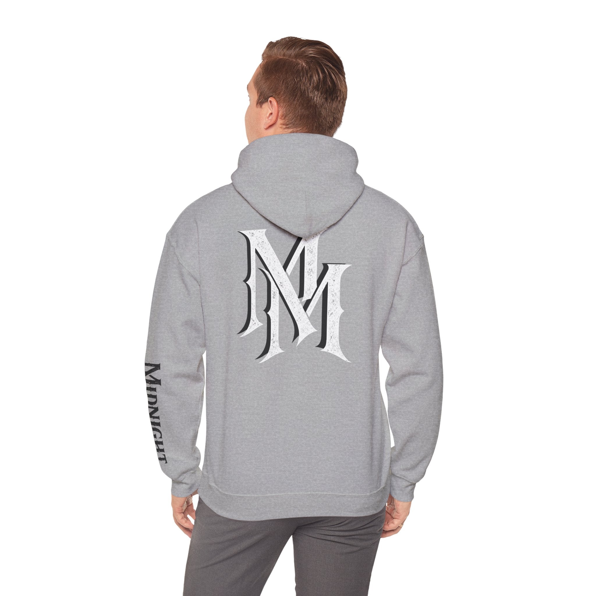 Hoodie — Monogram Midnight Mafia “MM” Logo Pullover W/Midnight Mafia Sleeve