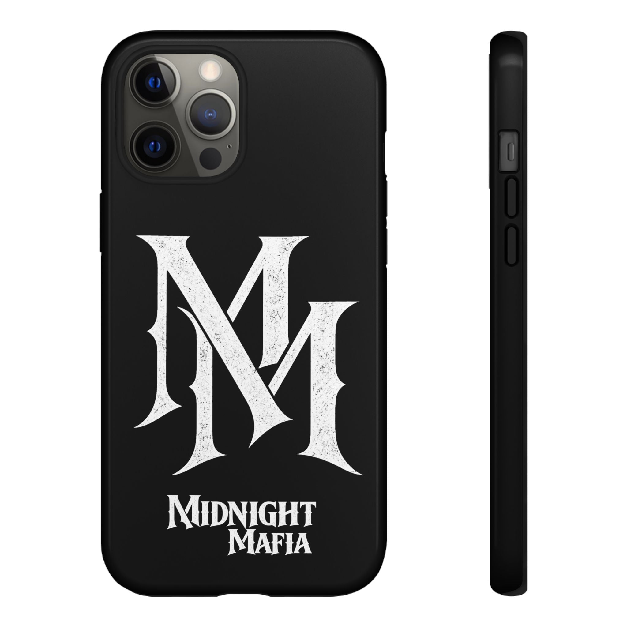 Midnight Mafia Phone Case - Black Protective iPhone Cover with MM Logo