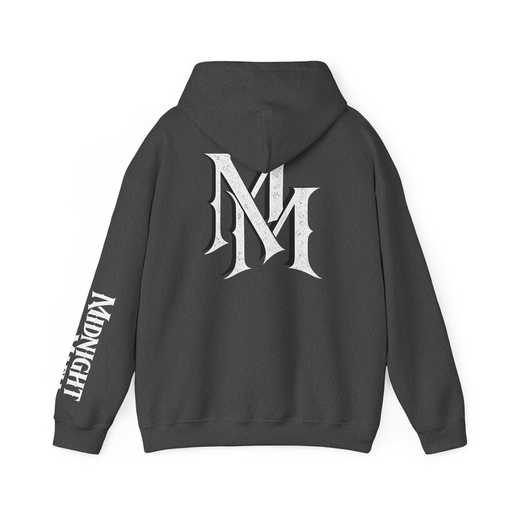 Hoodie — Monogram Midnight Mafia “MM” Logo Pullover W/Midnight Mafia Sleeve