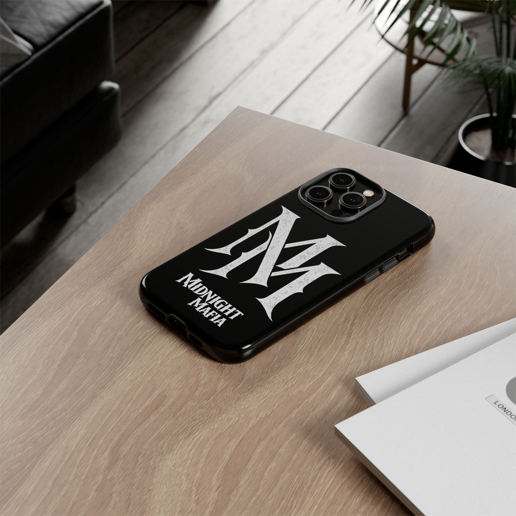 Midnight Mafia Phone Case - Black Protective iPhone Cover with MM Logo