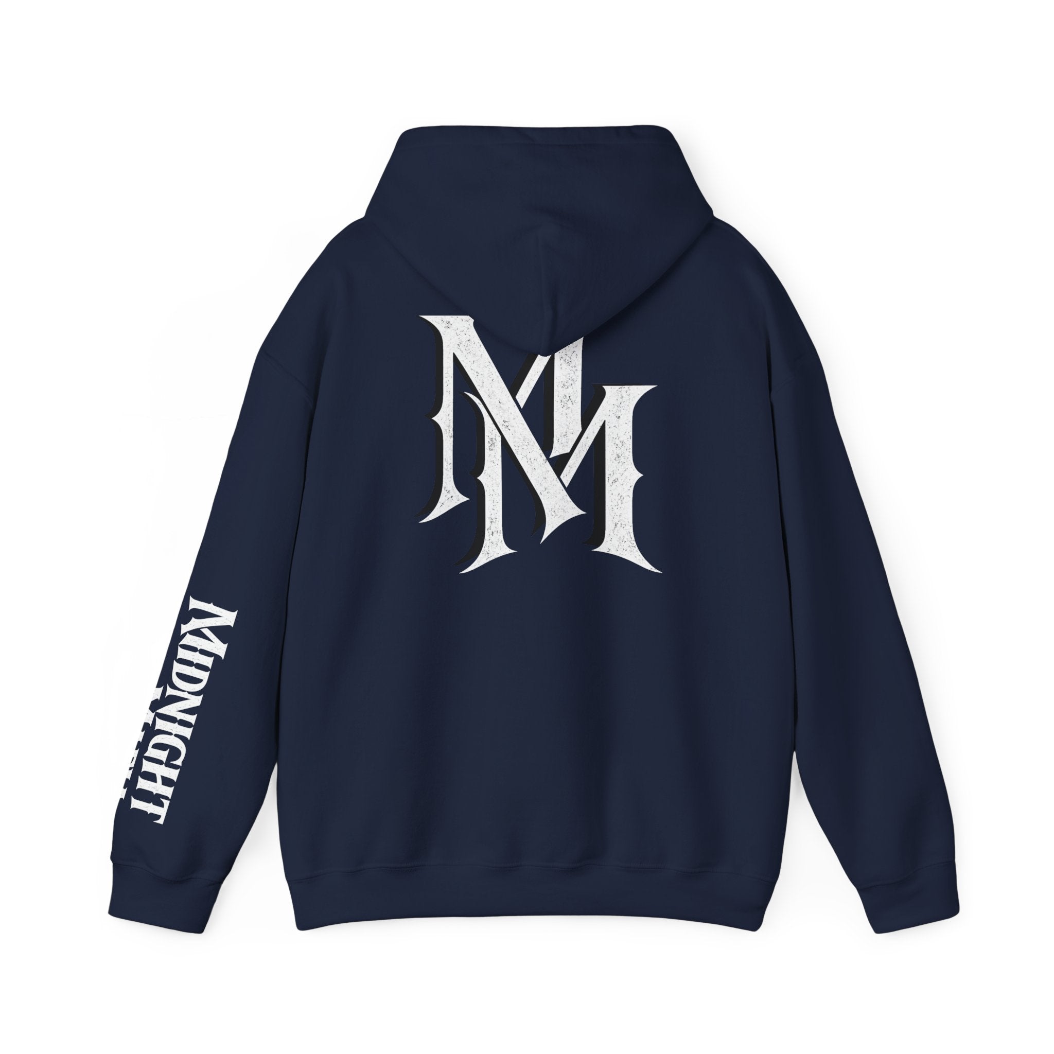 Hoodie — Monogram Midnight Mafia “MM” Logo Pullover W/Midnight Mafia Sleeve