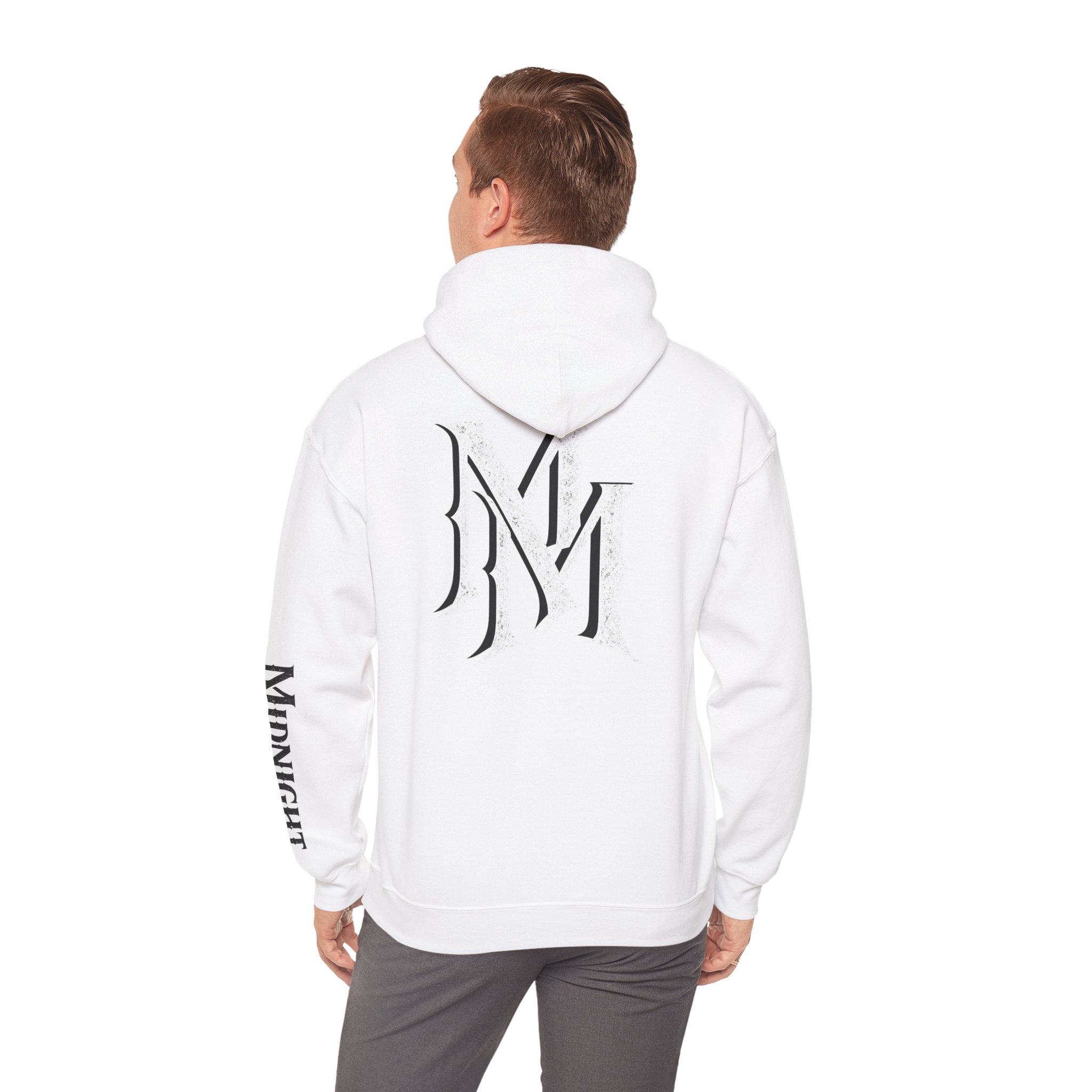 Hoodie — Monogram Midnight Mafia “MM” Logo Pullover W/Midnight Mafia Sleeve