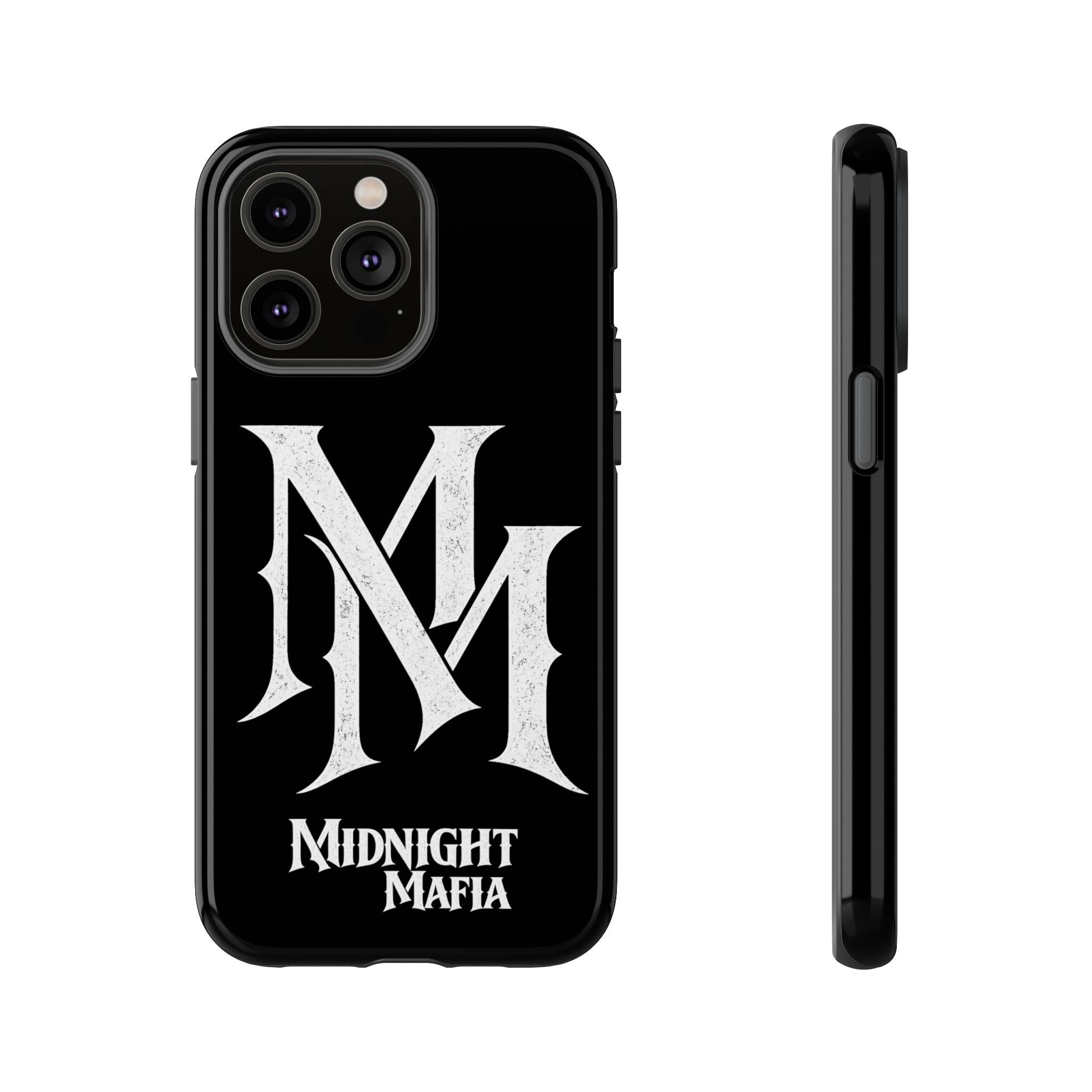 Midnight Mafia Phone Case - Black Protective iPhone Cover with MM Logo