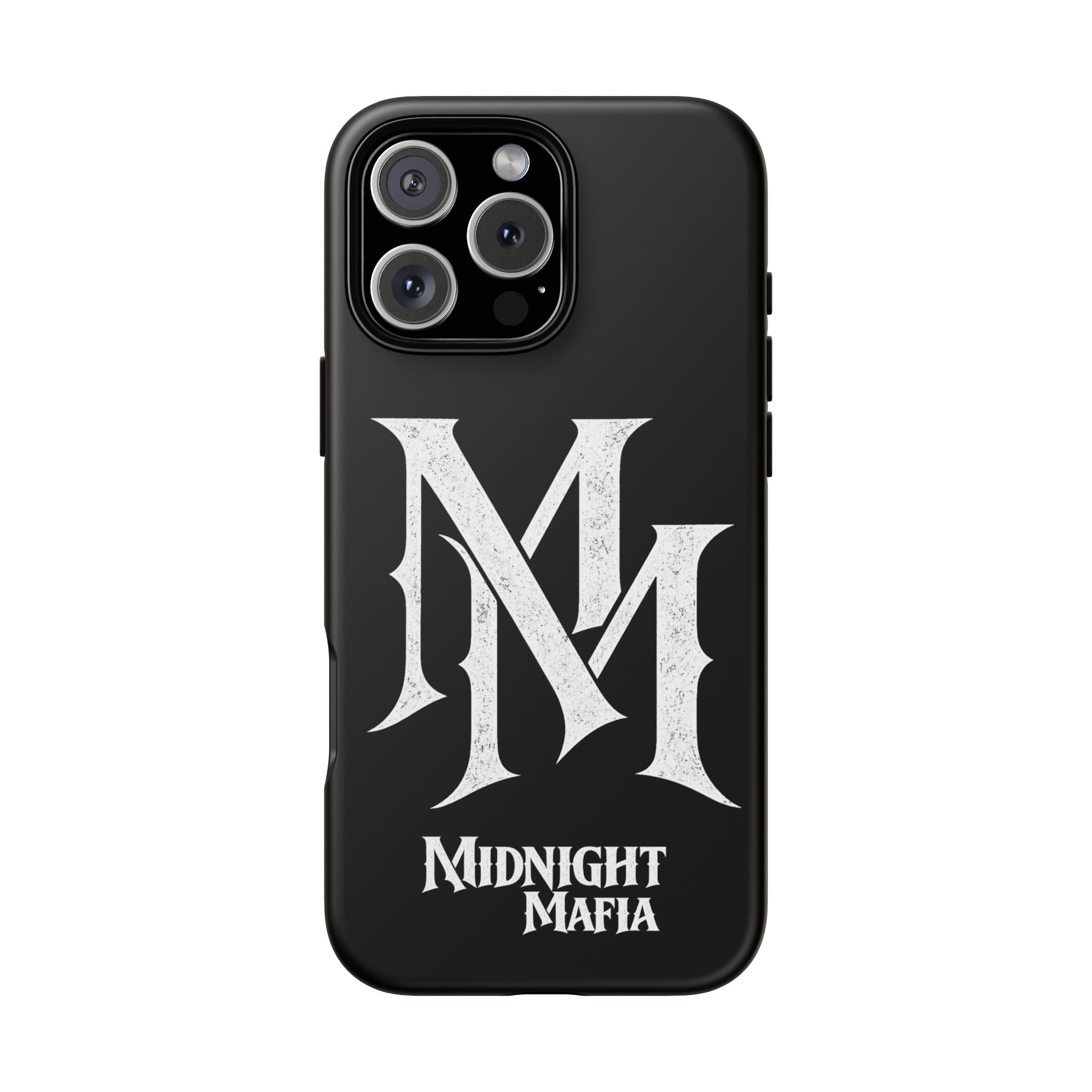 Midnight Mafia Phone Case - Black Protective iPhone Cover with MM Logo