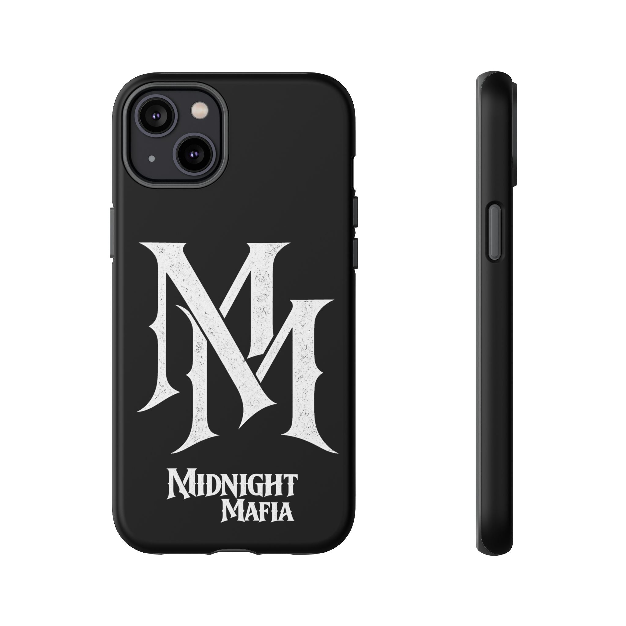 Midnight Mafia Phone Case - Black Protective iPhone Cover with MM Logo