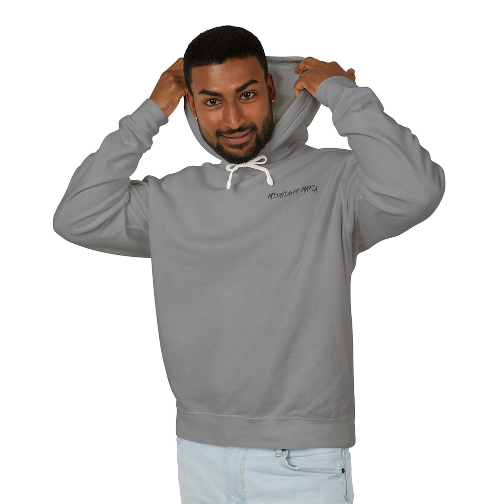 Midnight Mafia Hoodie — Vintage Piston Logo Lightweight Hooded Sweatshirt