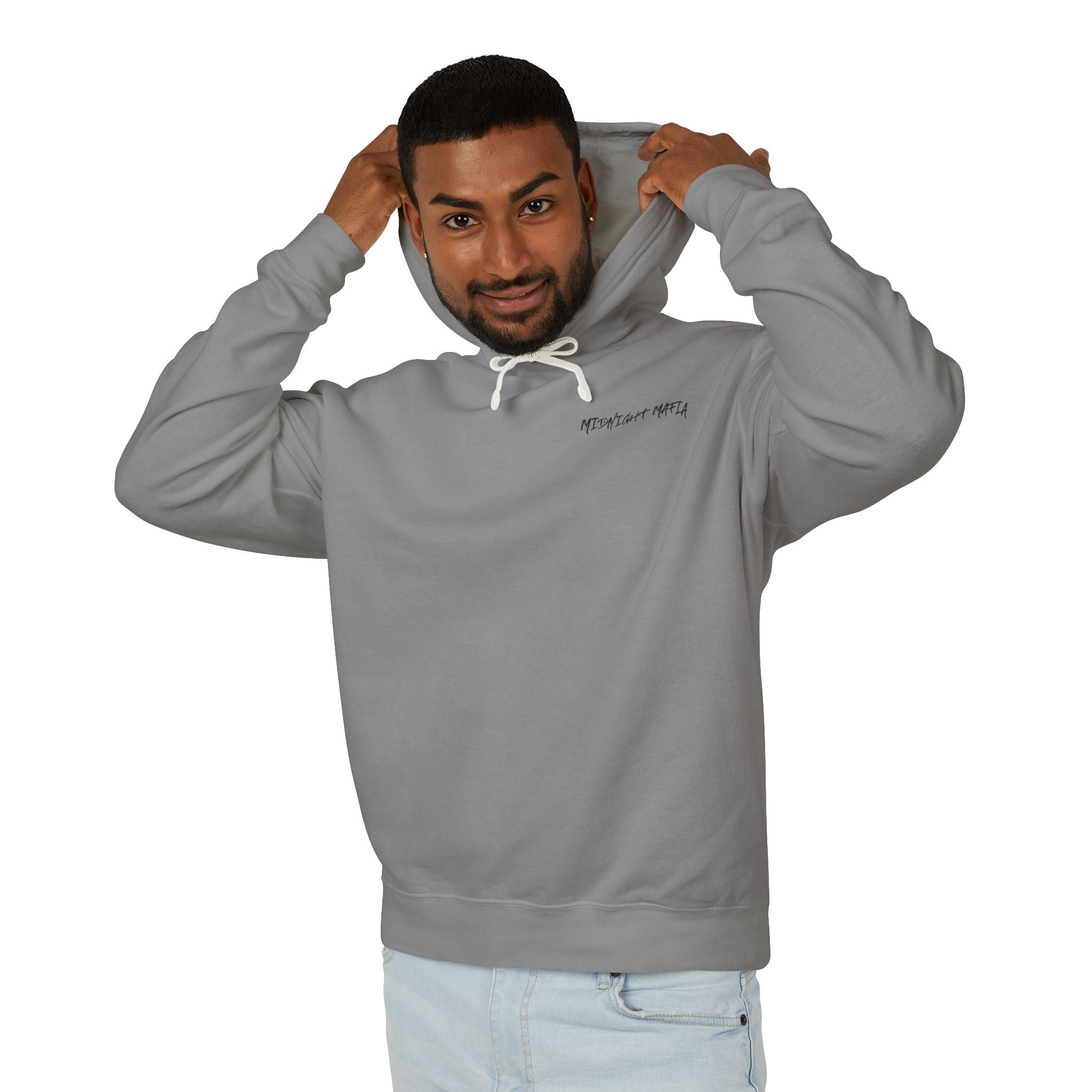 Midnight Mafia Hoodie — Vintage Piston Logo Lightweight Hooded Sweatshirt