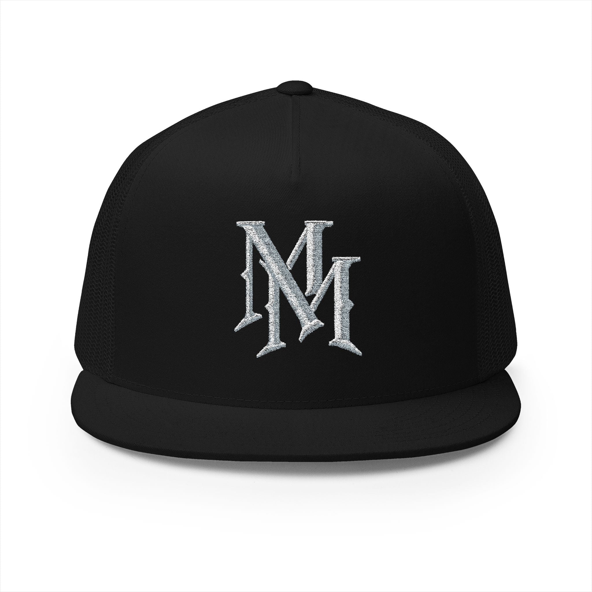 Embroidered "MM" Monogram Trucker Cap