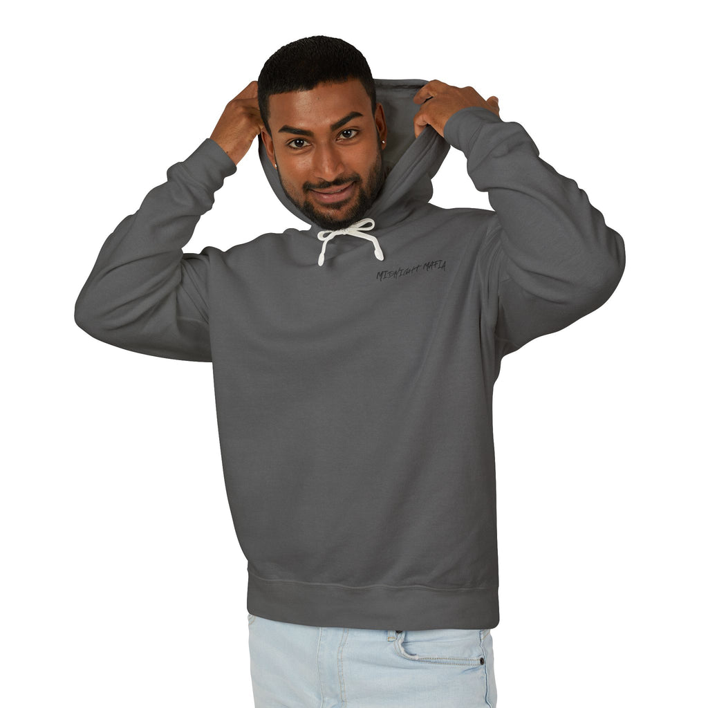 Midnight Mafia Hoodie — Vintage Piston Logo Lightweight Hooded Sweatshirt