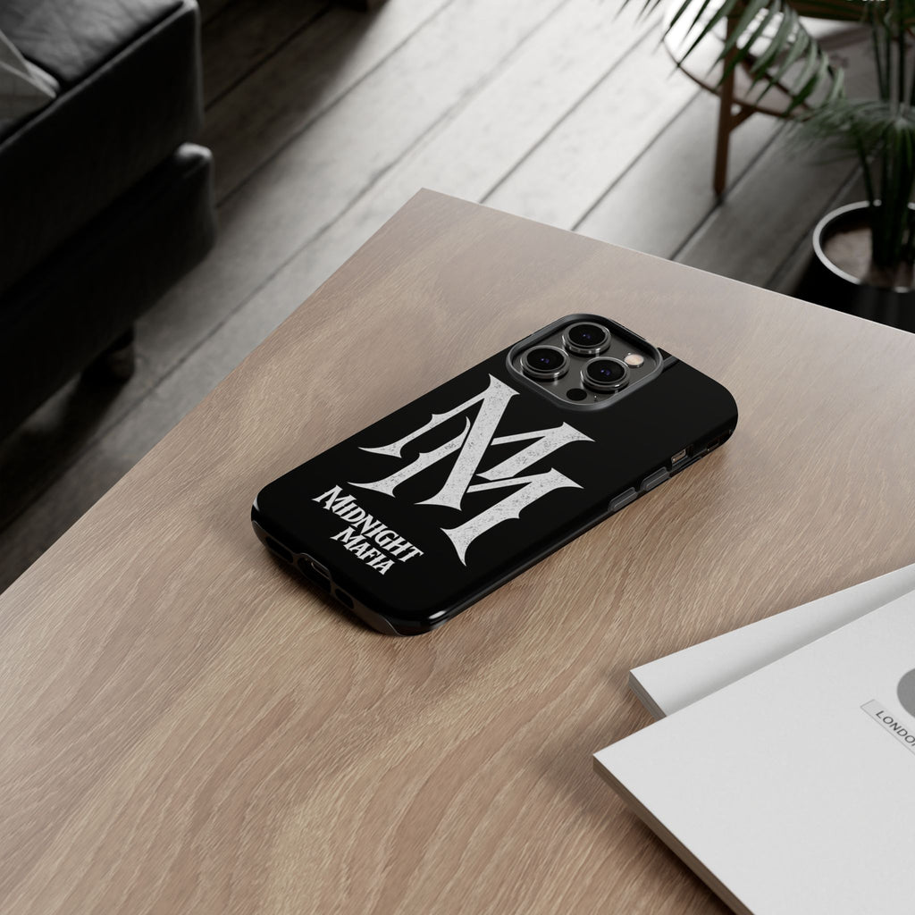 Midnight Mafia Phone Case - Black Protective iPhone Cover with MM Logo