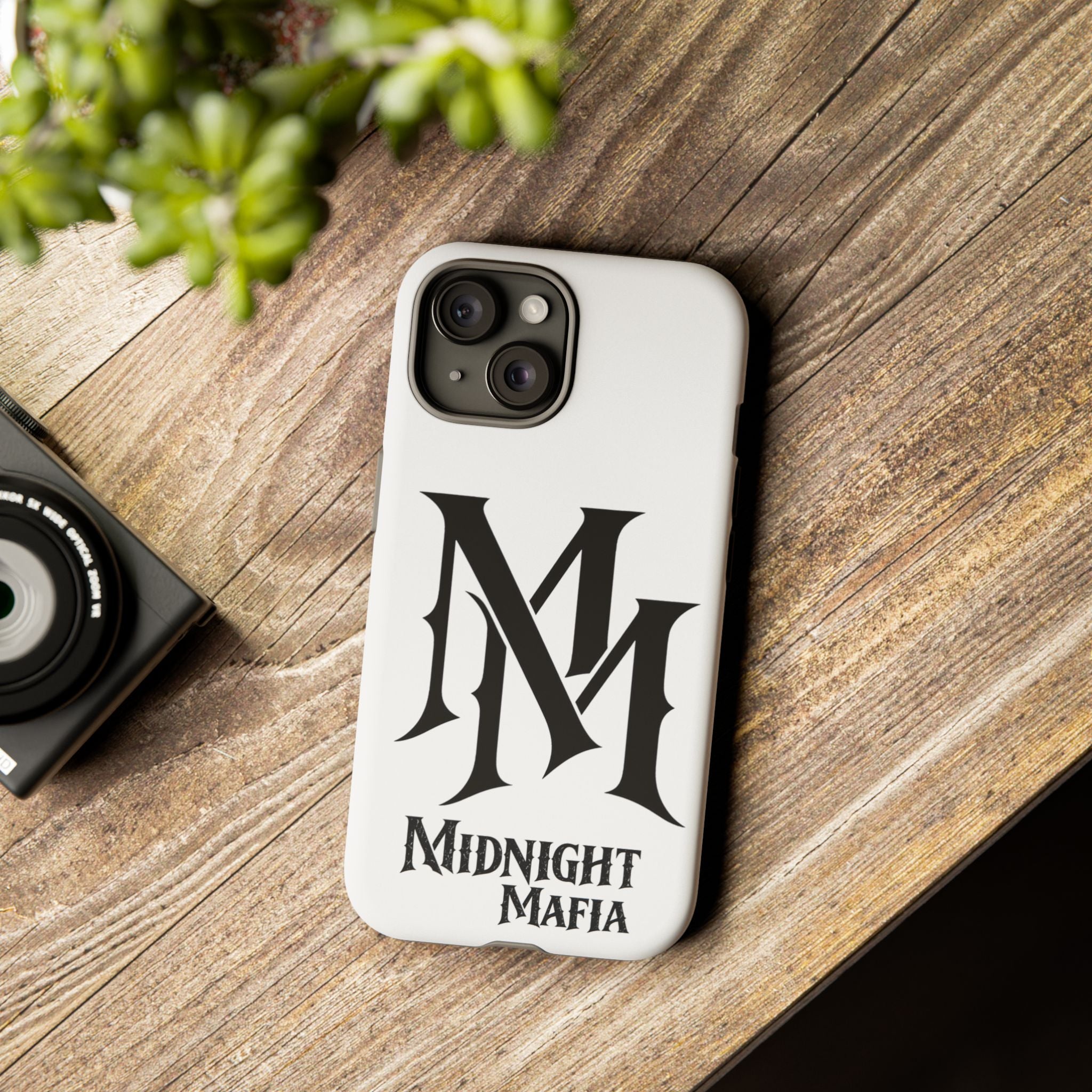 Midnight Mafia Phone Case — "MM" Monogram Protective iPhone Cover