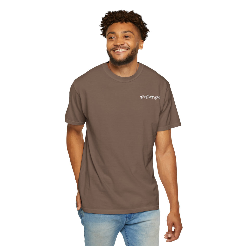 Midnight Mafia Graphic T-Shirt — Vintage Hat & Pistons Design