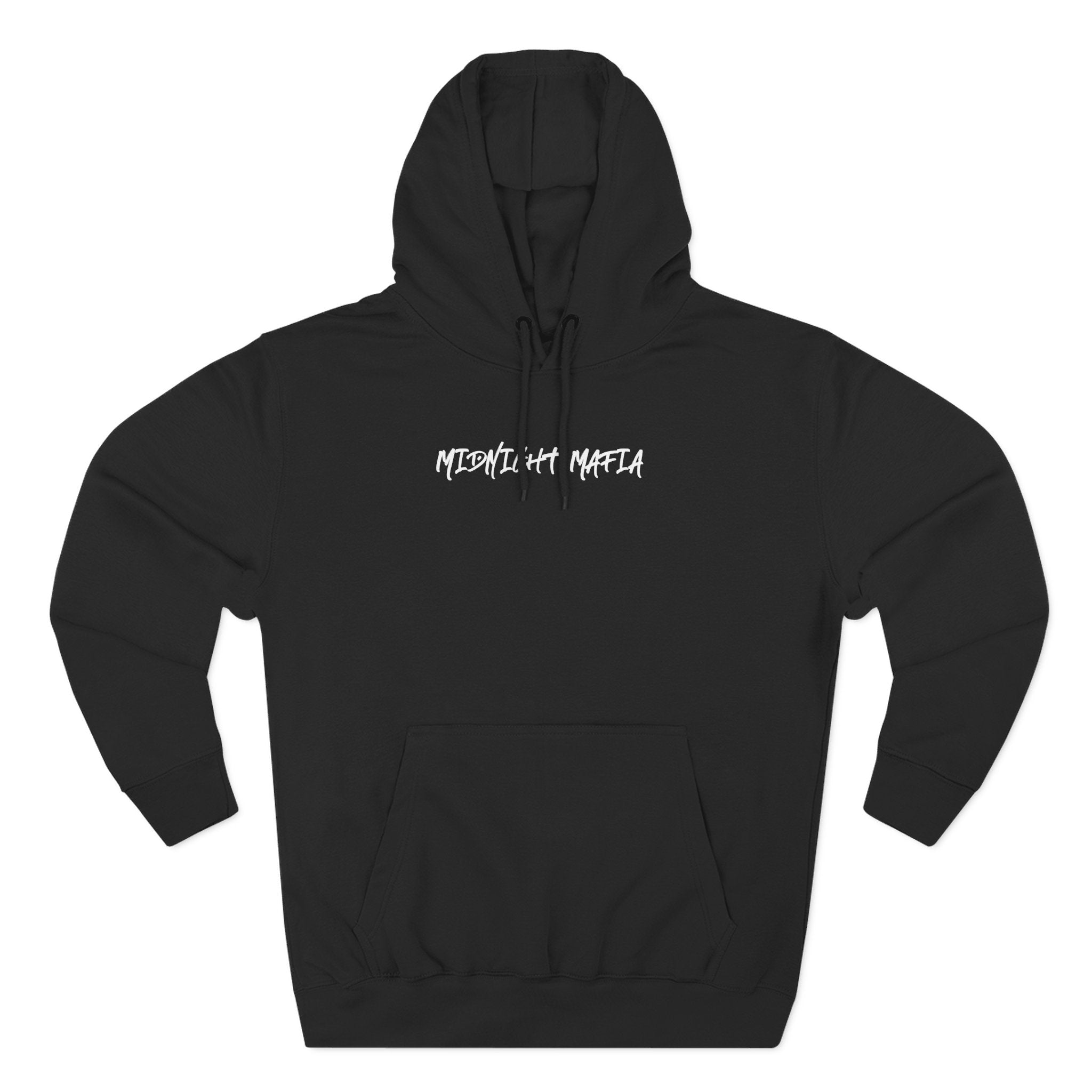 Midnight Mafia Hoodie — Vintage Piston & Fedora Streetwear Pullover