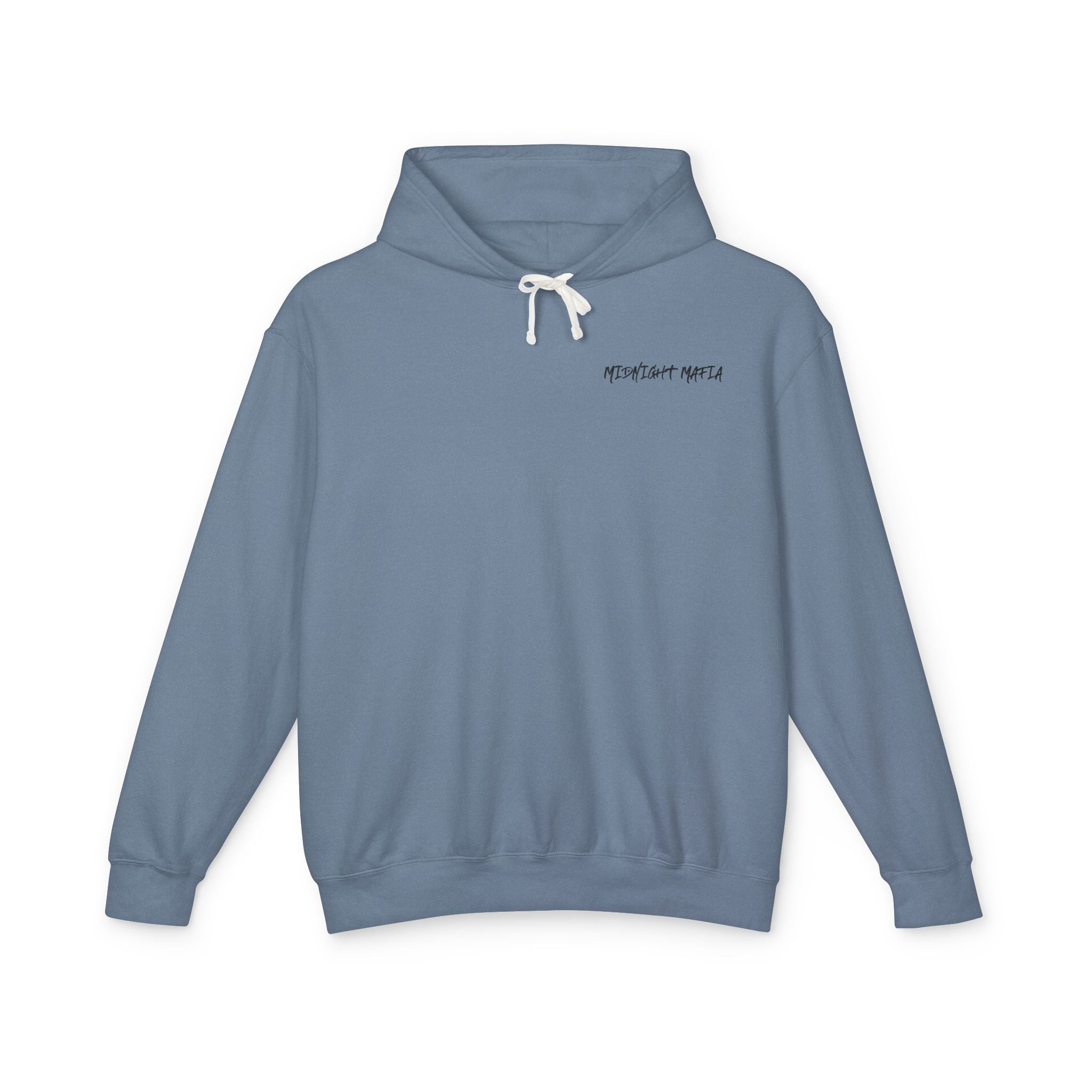 Midnight Mafia Hoodie — Vintage Piston Logo Lightweight Hooded Sweatshirt