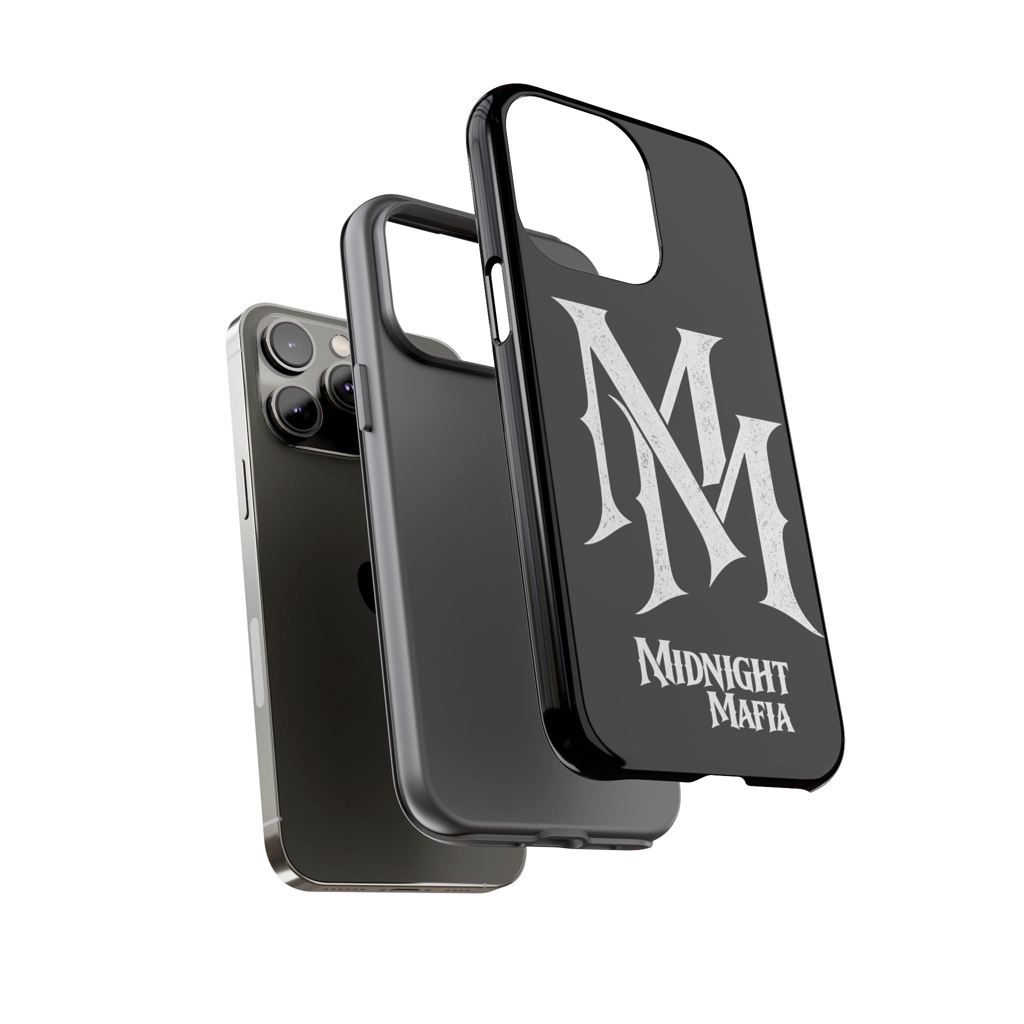 Midnight Mafia Phone Case - Black Protective iPhone Cover with MM Logo