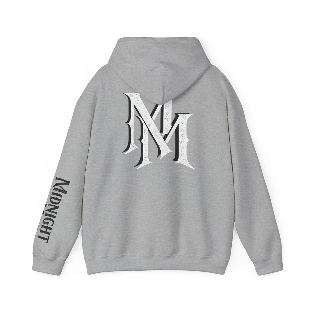 Hoodie — Monogram Midnight Mafia “MM” Logo Pullover W/Midnight Mafia Sleeve