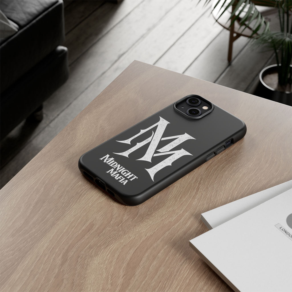 Midnight Mafia Phone Case - Black Protective iPhone Cover with MM Logo