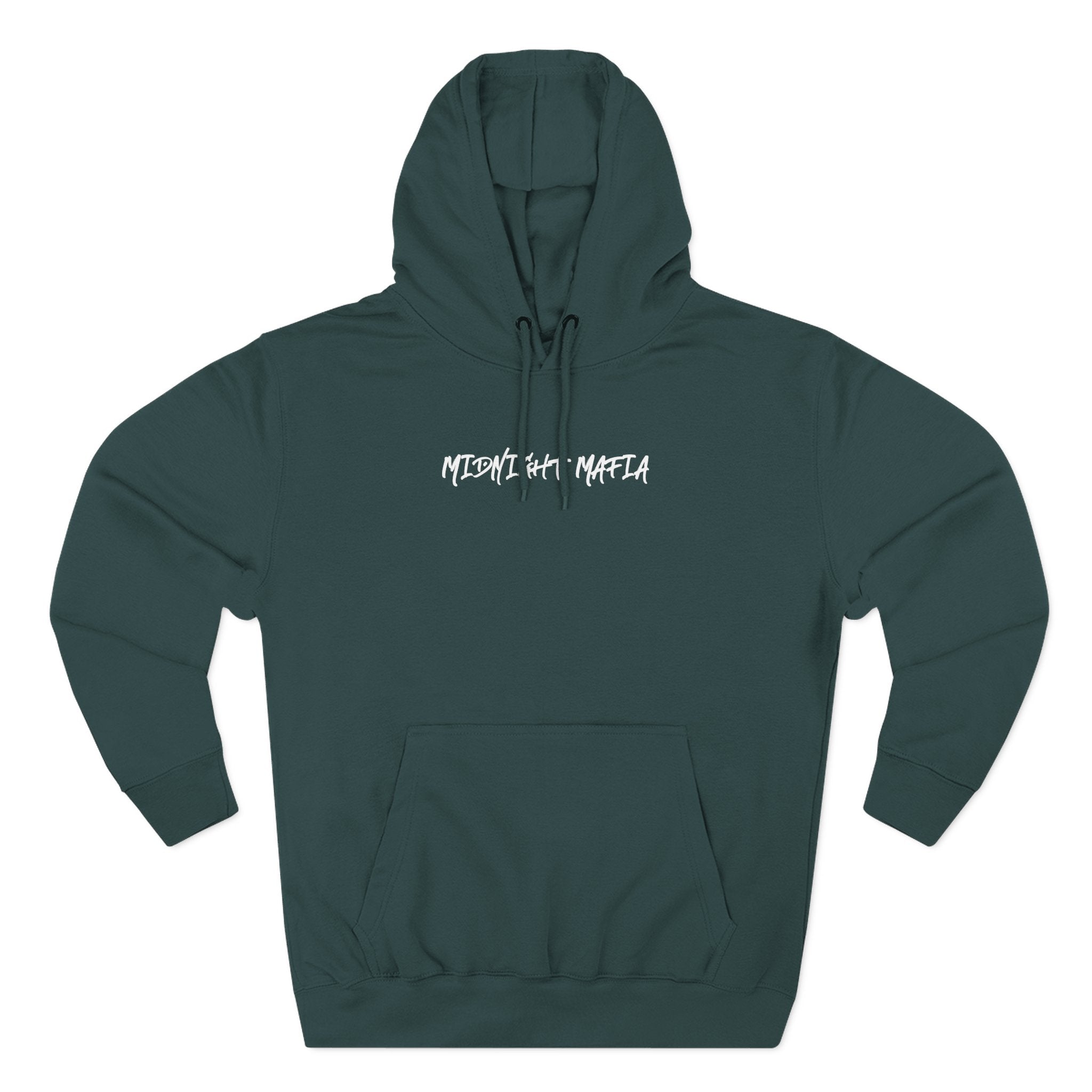 Midnight Mafia Hoodie — Vintage Piston & Fedora Streetwear Pullover