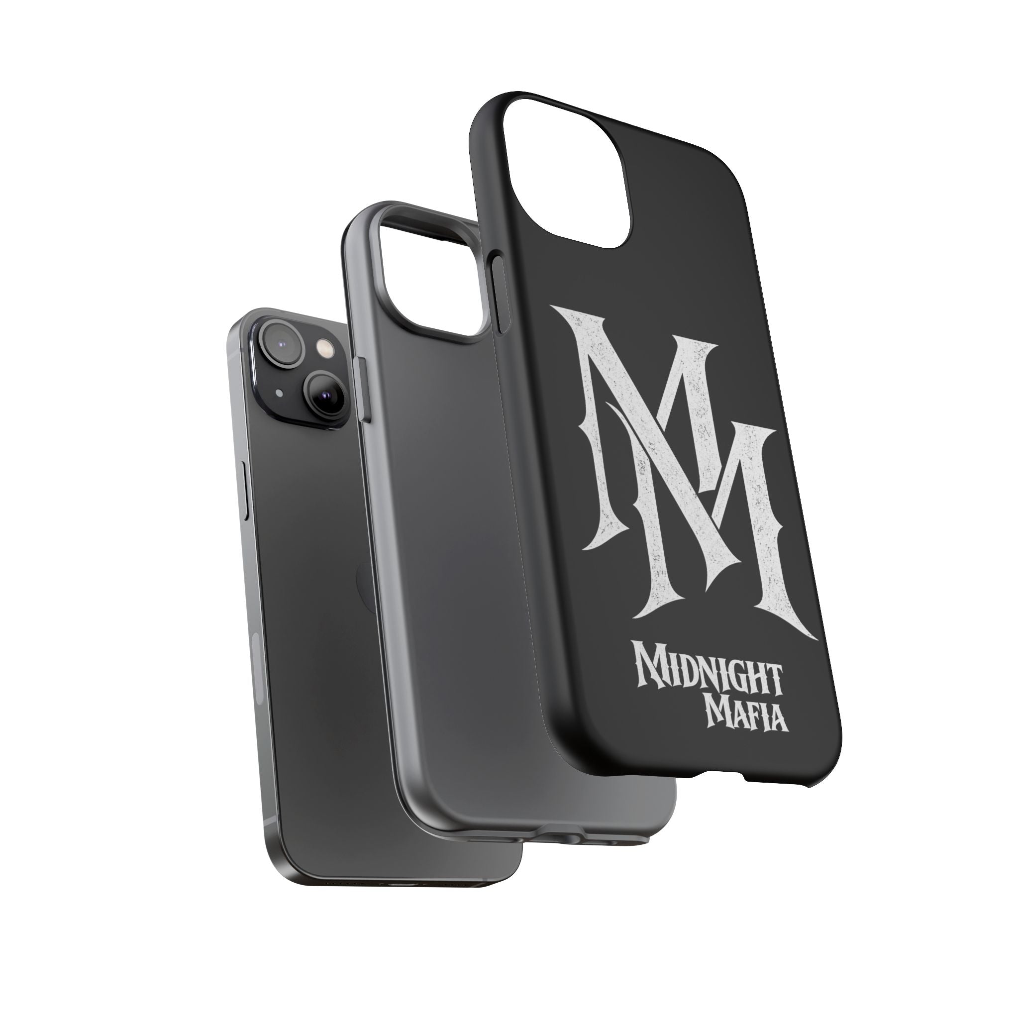 Midnight Mafia Phone Case - Black Protective iPhone Cover with MM Logo